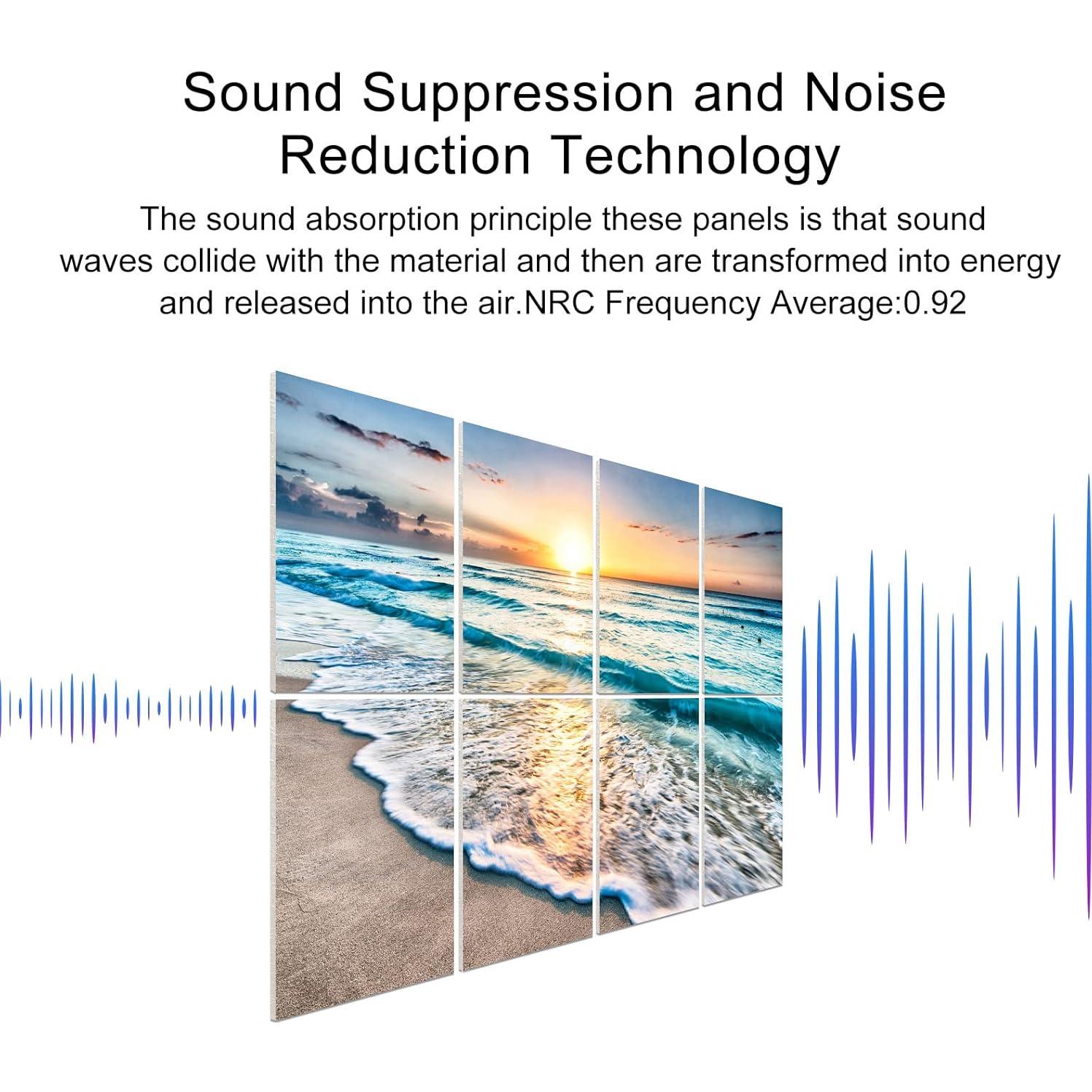 Paneles Acústicos Autoadhesivos YPY 8 Paquete 30x40 cm Decorativos