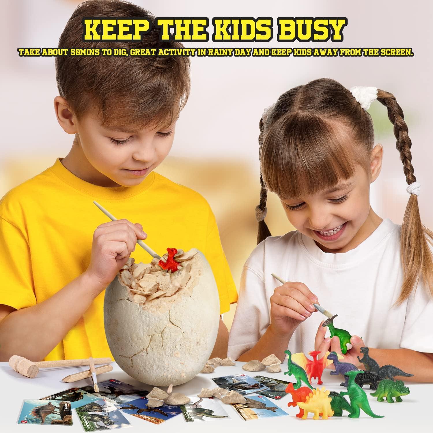 Kit de Excavación de Huevo de Dinosaurio XXTOYS Jumbo 12 Juguetes