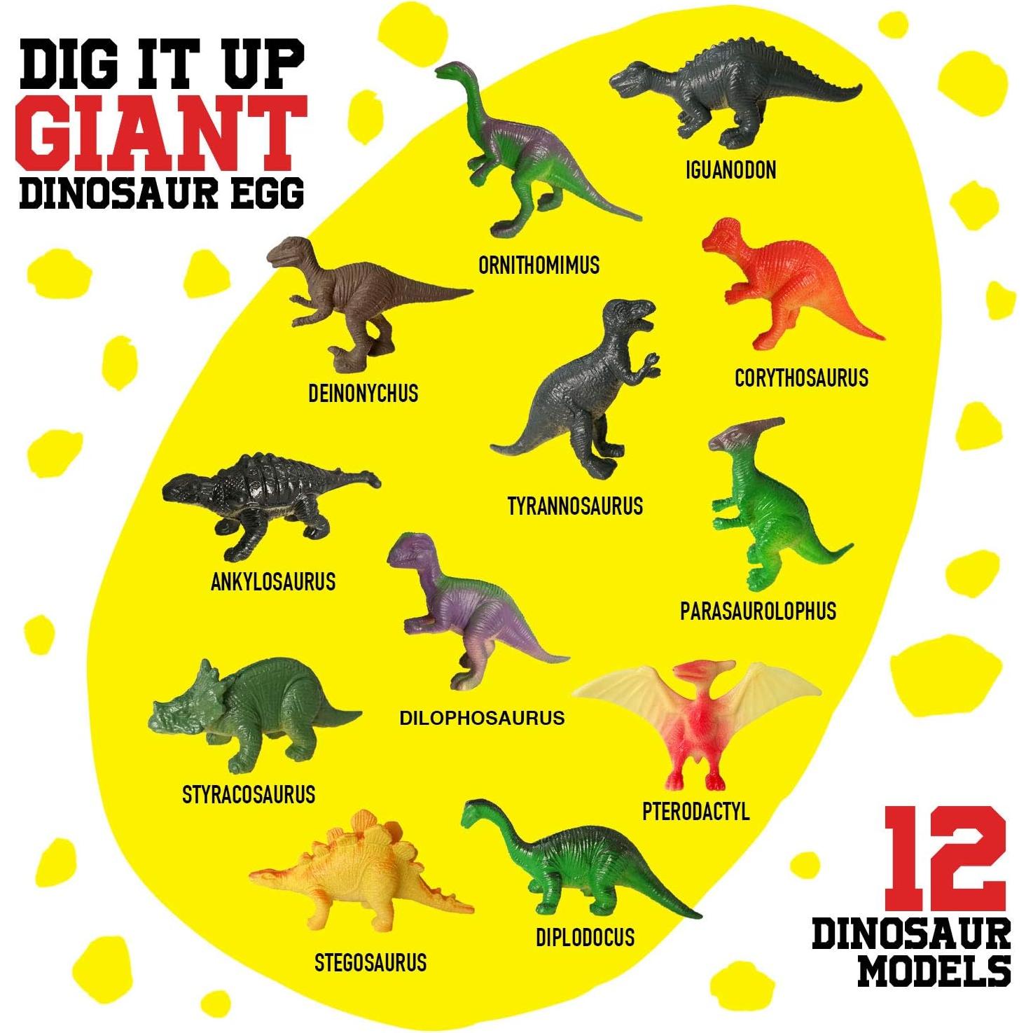 Kit de Excavación de Huevo de Dinosaurio XXTOYS Jumbo 12 Juguetes