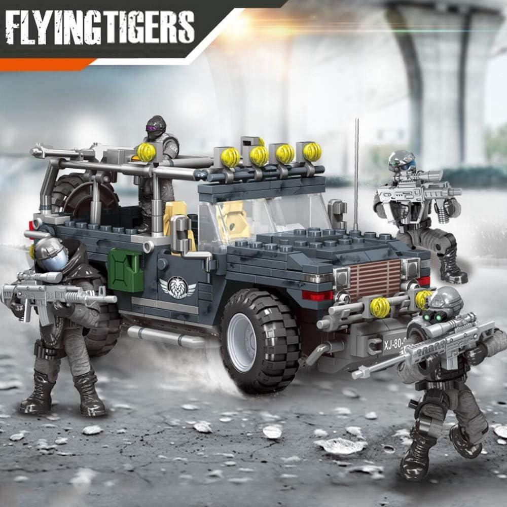 Figura de Acción Mini YEIBOBO Tigres Voladores XJ-792C 4 Soldados