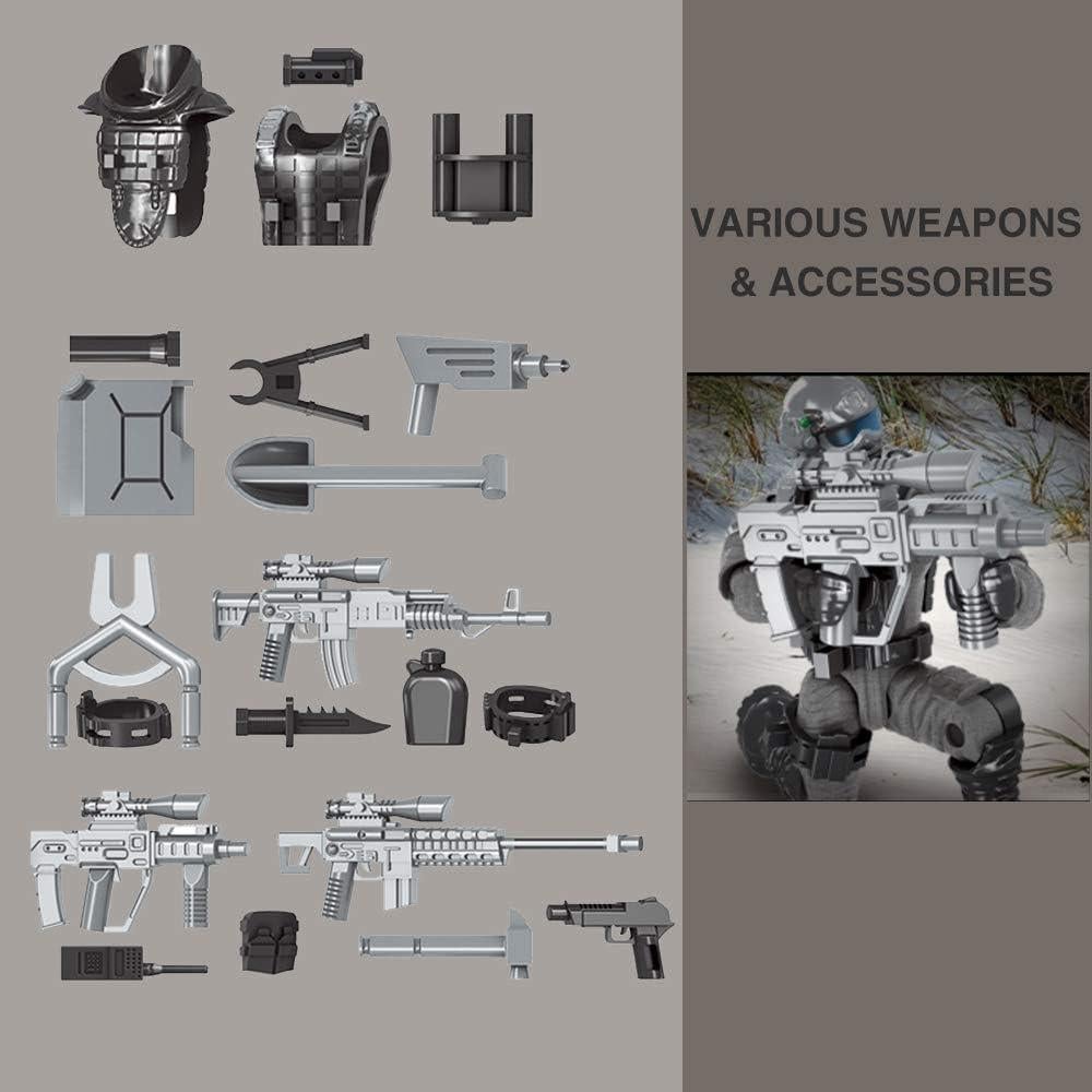 Figura de Acción Mini YEIBOBO Tigres Voladores XJ-792C 4 Soldados