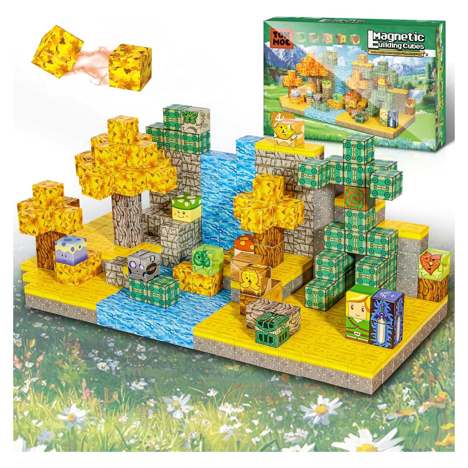 Bloques de Construcción Magnéticos 54PCS Shantoushi para Niños