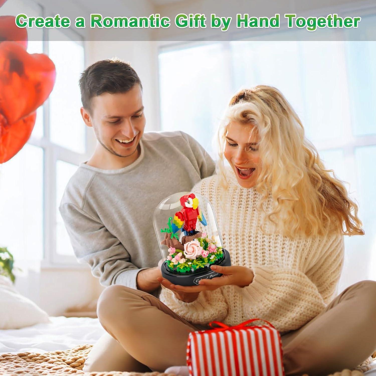 Juego de Construcción de Flores de Loro HIGH GODO 551 Piezas