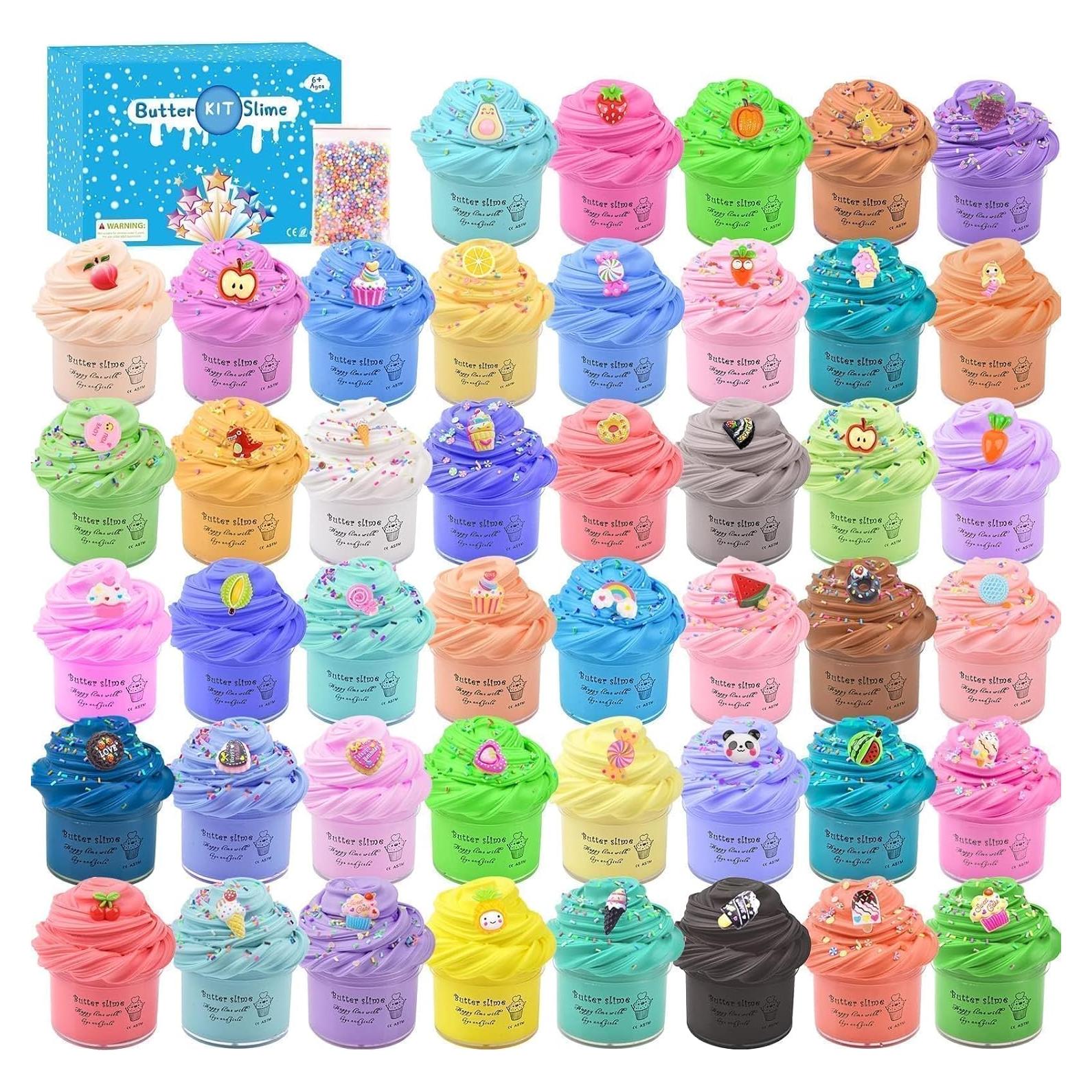 Kit de Slime Navideño 45 Paquetes ZHNEHAOKAN No Tóxico