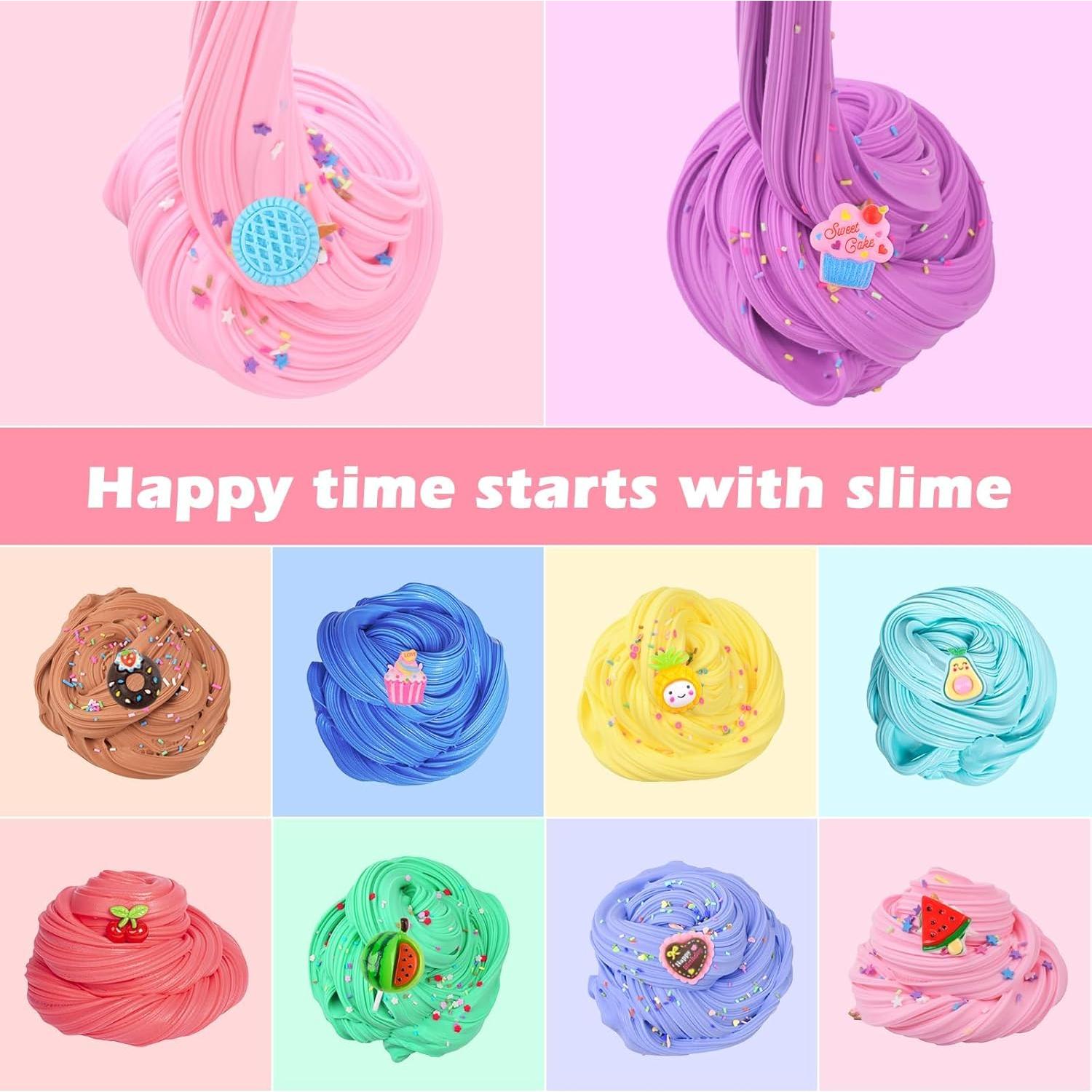 Kit de Slime Navideño 45 Paquetes ZHNEHAOKAN No Tóxico