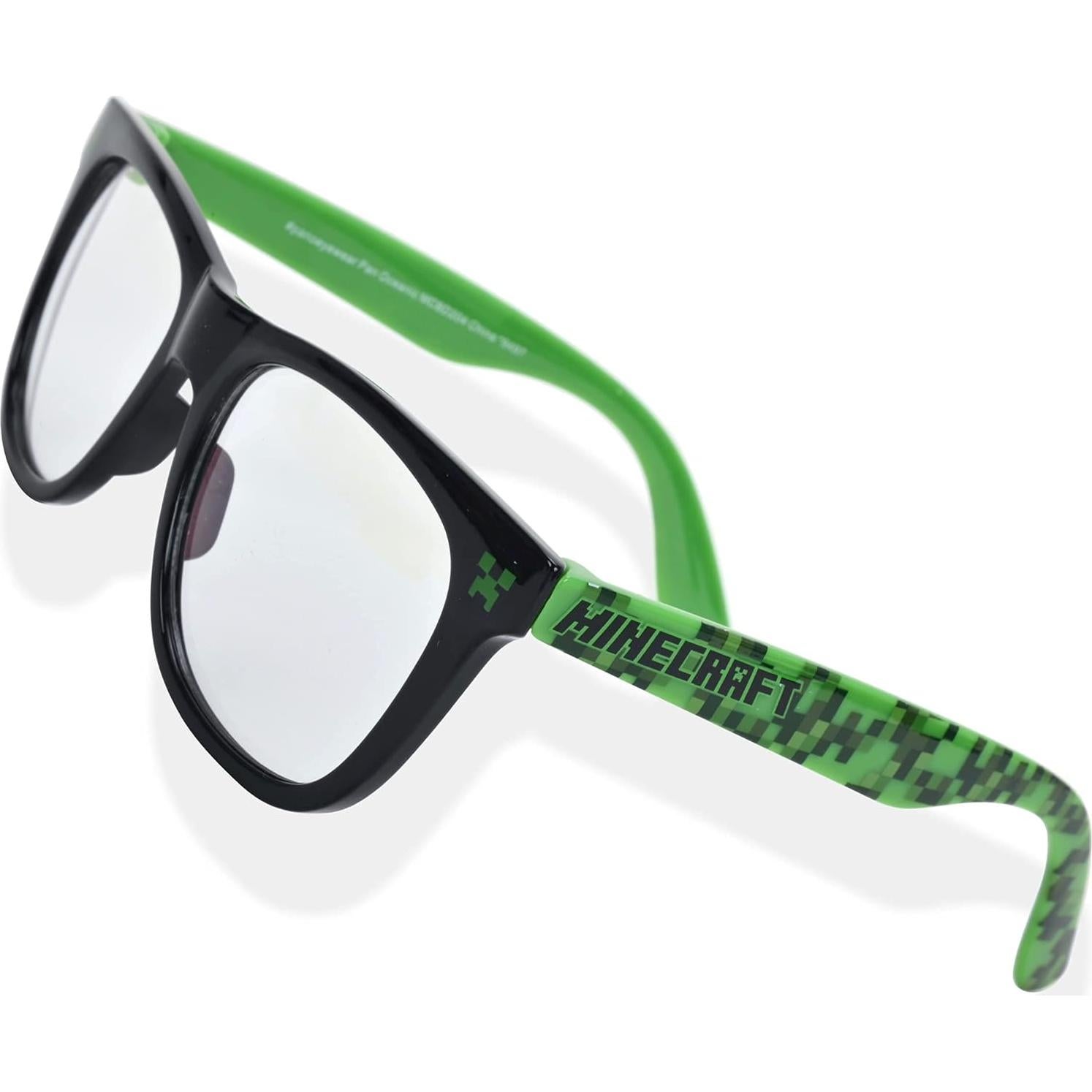 Gafas bloqueadoras de luz azul Minecraft con estuche y limpiador