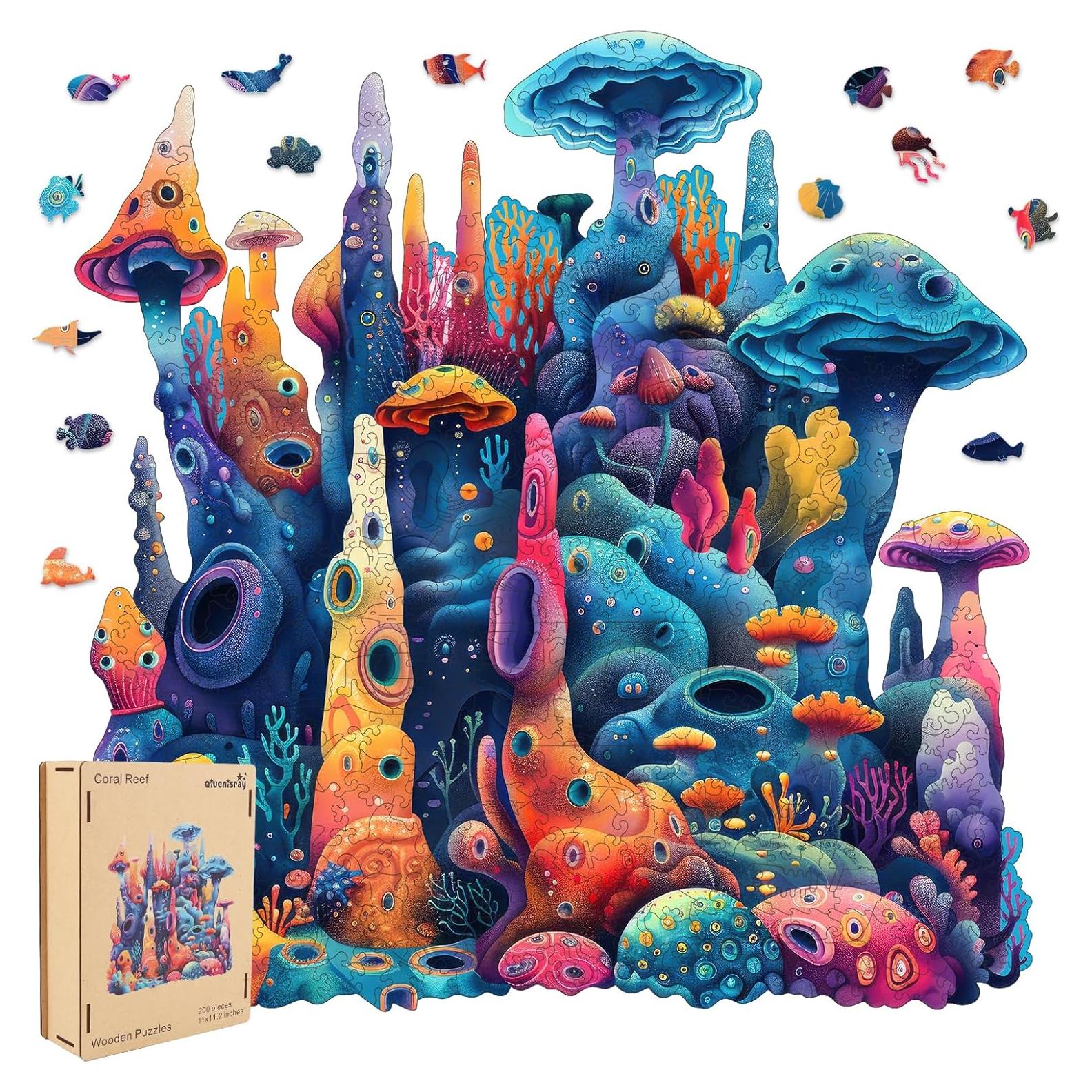 Rompecabezas de Madera Qiuenisray 200 Piezas 28.5x27.9 cm