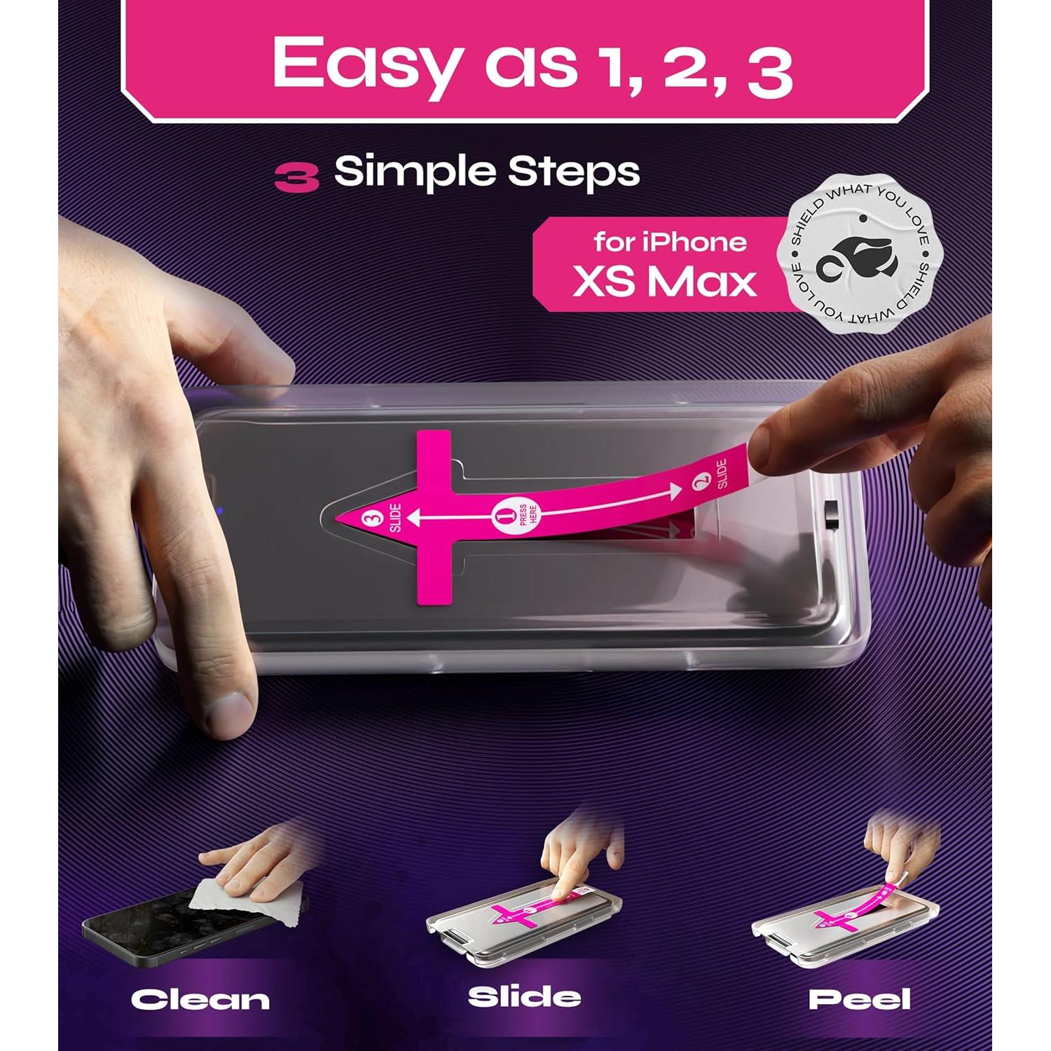 Protector de Pantalla Vidrio Templado Defenslim para iPhone XS Max 2-Pack