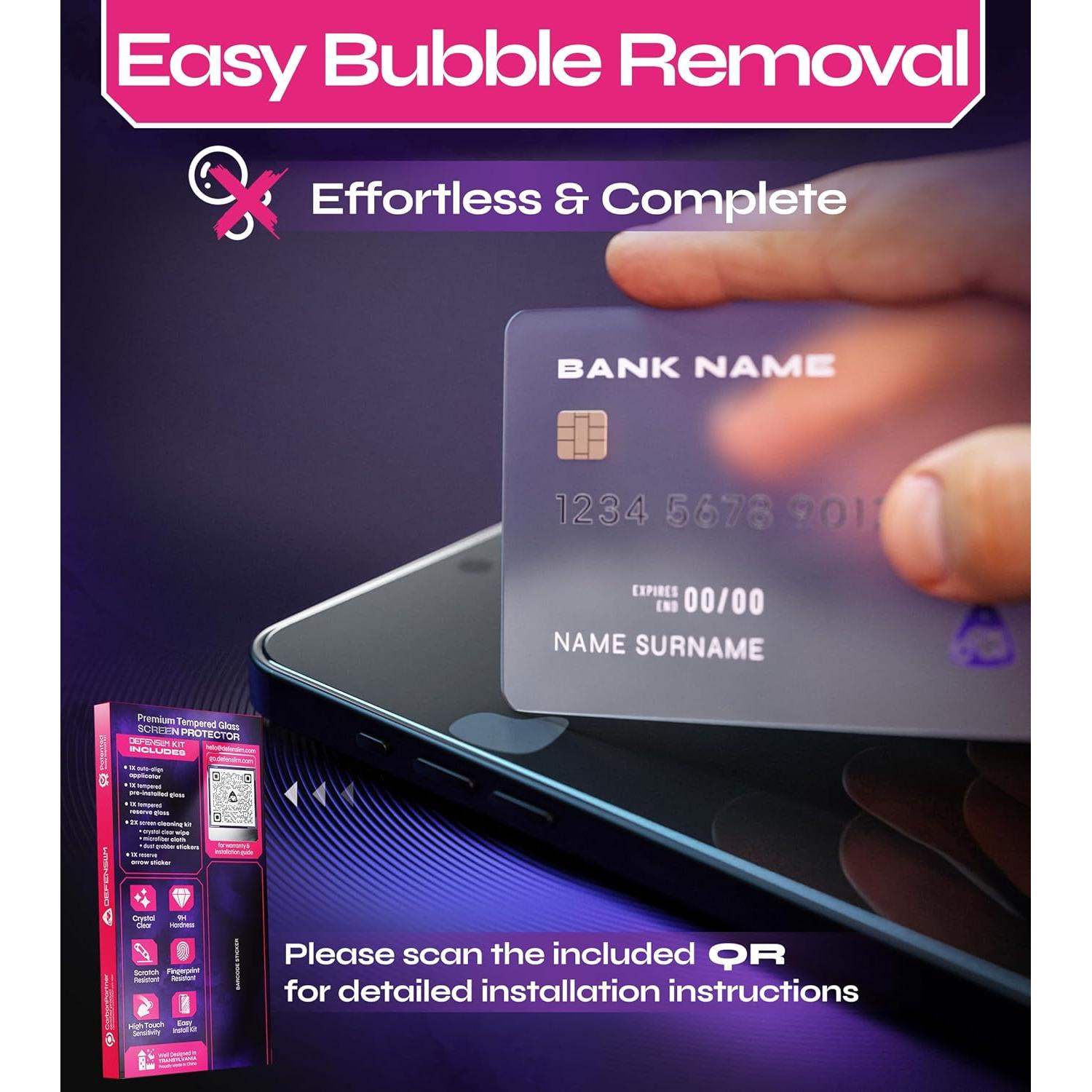 Protector de Pantalla Vidrio Templado Defenslim para iPhone XS Max 2-Pack