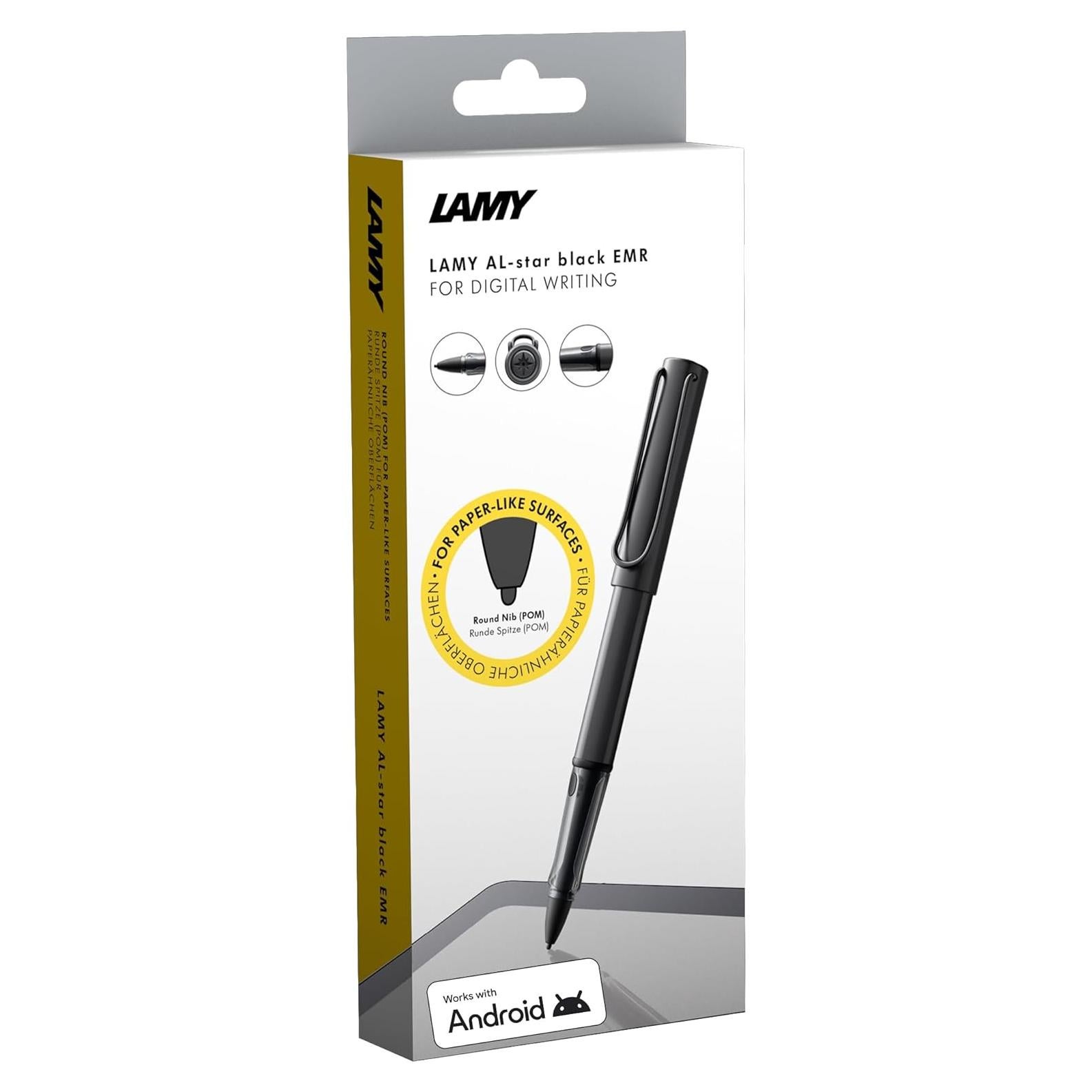 Bolígrafo Stylus LAMY AL-star EMR Negro Punta POM 24g