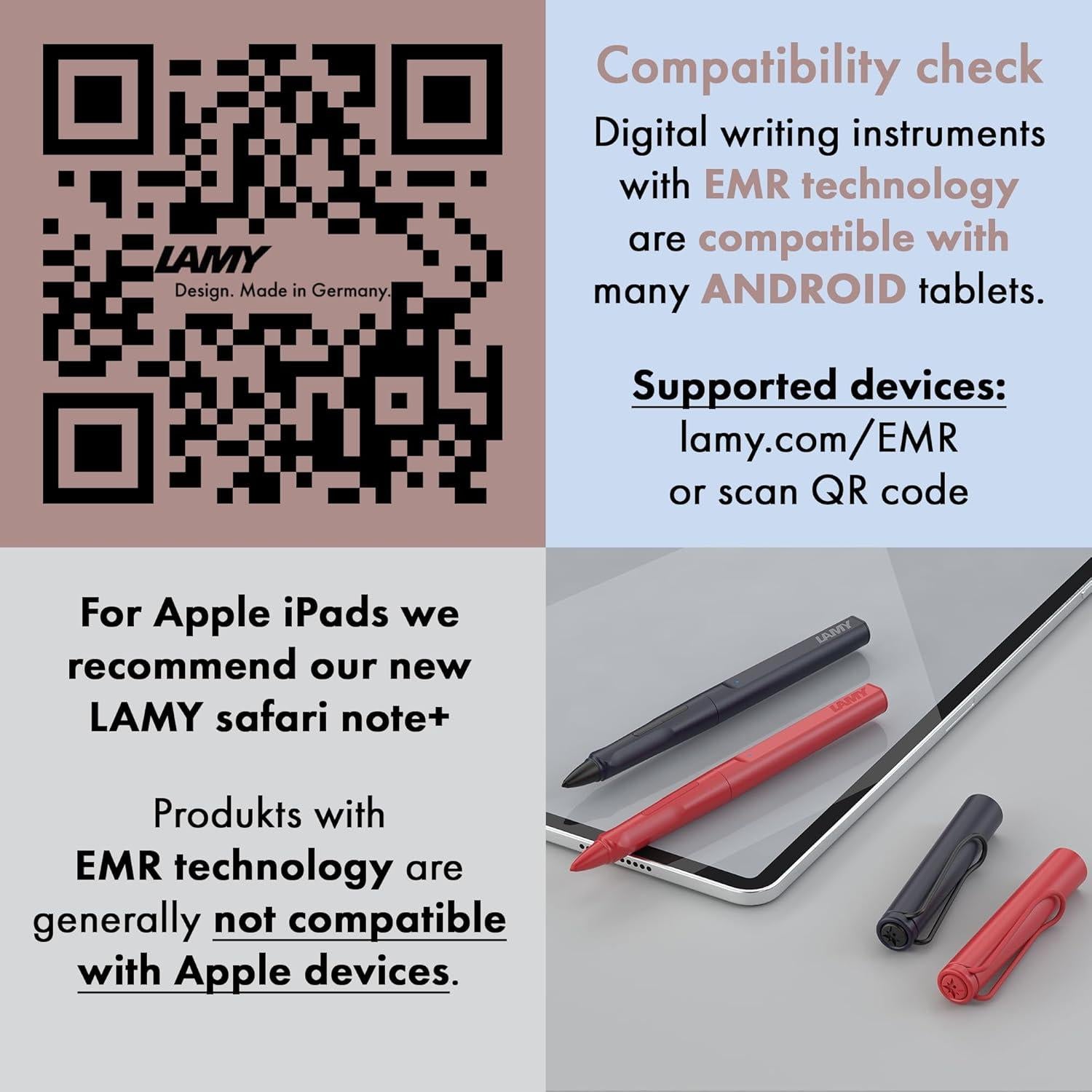 Bolígrafo Stylus LAMY AL-star EMR Negro Punta POM 24g