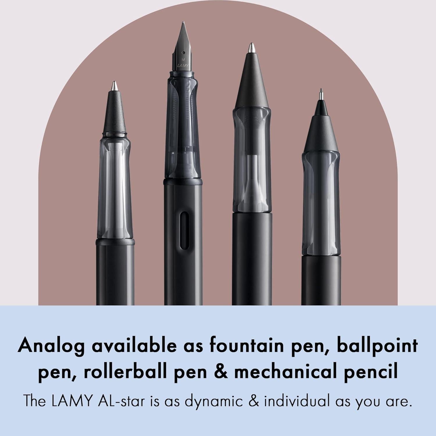 Bolígrafo Stylus LAMY AL-star EMR Negro Punta POM 24g