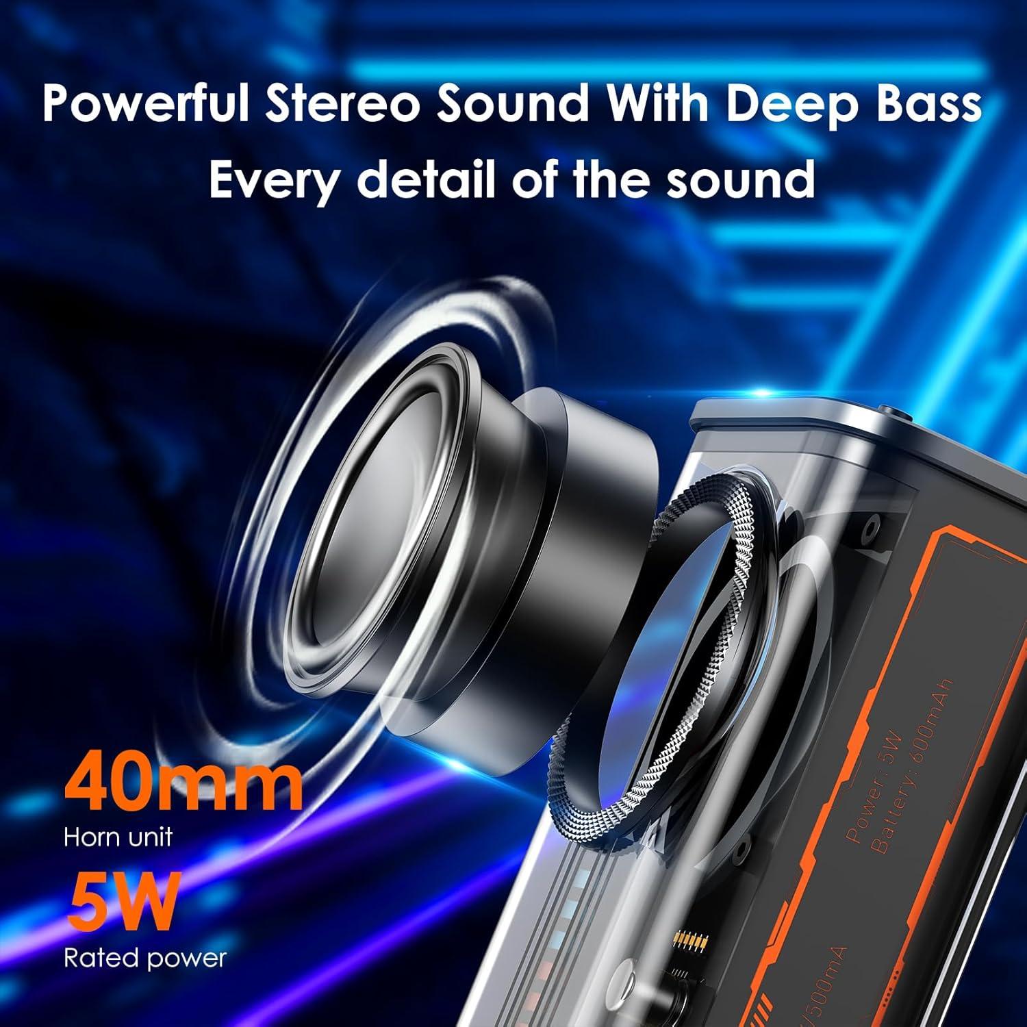 Altavoz Bluetooth K07 Inalámbrico con Luces LED 30m