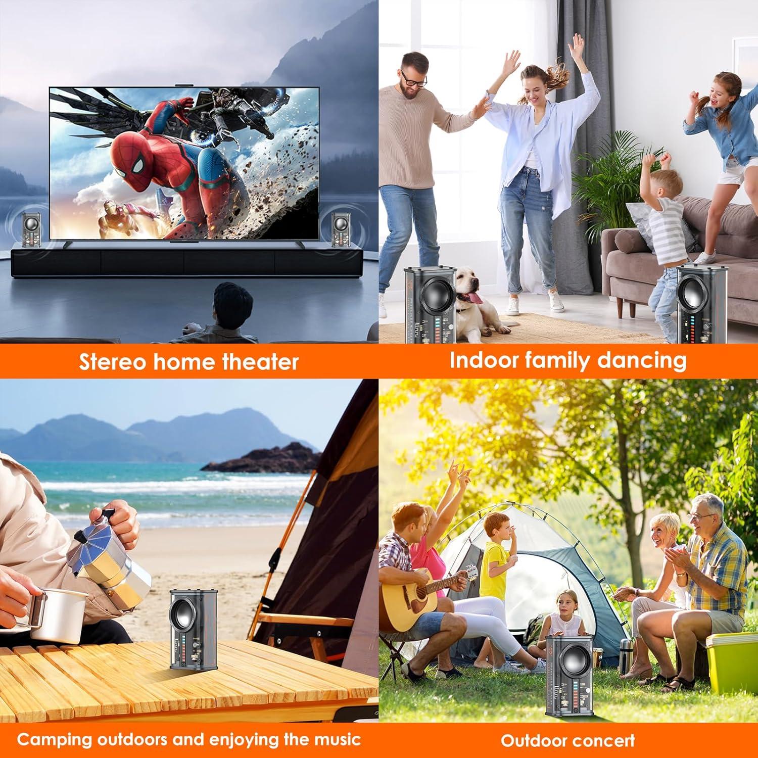 Altavoz Bluetooth K07 Inalámbrico con Luces LED 30m