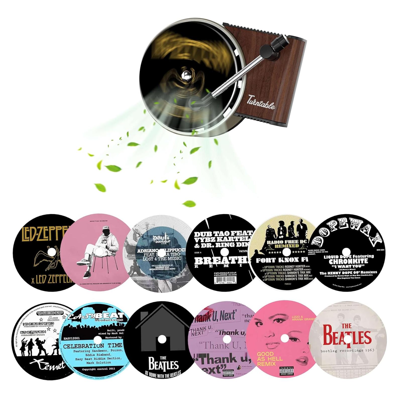 Ambientador de Aire para Auto Maicican Tocadiscos Retro 12PCS