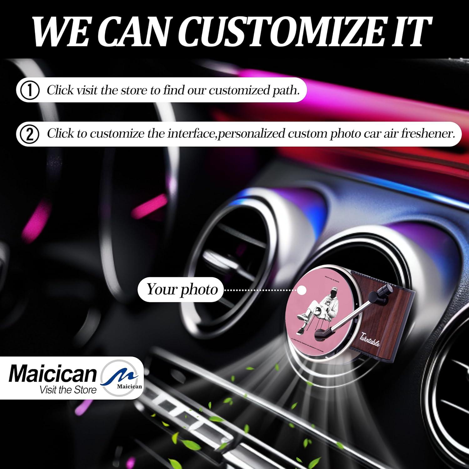 Ambientador de Aire para Auto Maicican Tocadiscos Retro 12PCS