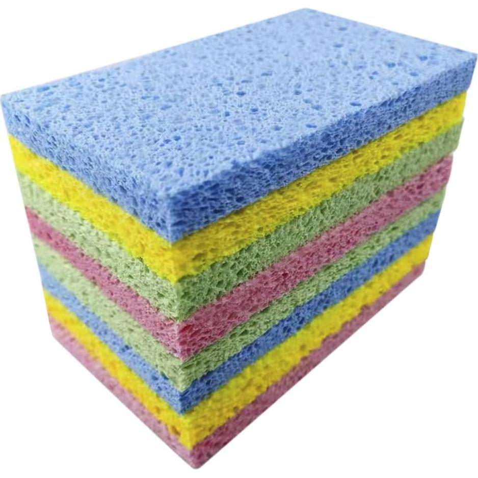 Esponjas de Celulosa Ecológicas Greenet, Paquete de 8 Grandes