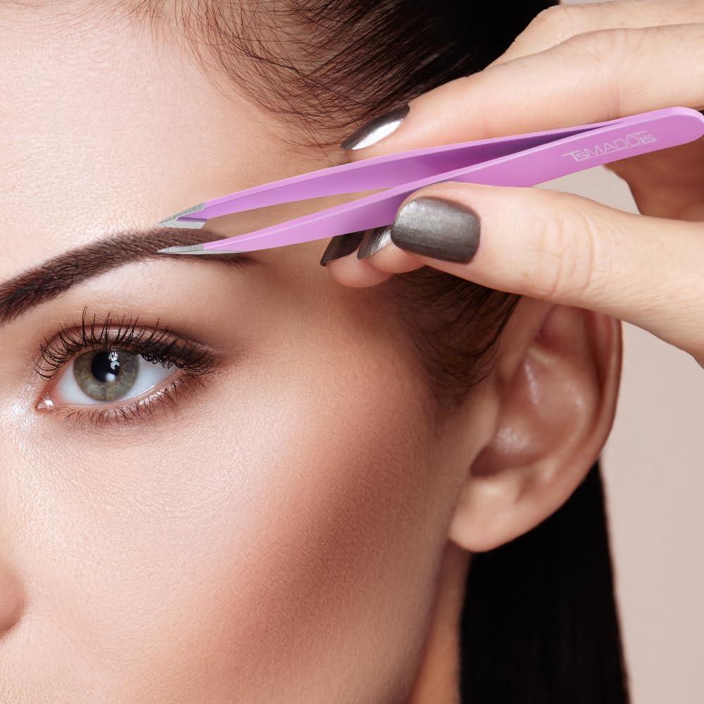 Set de Pinzas de Precisión TsMADDTs con Estuche Rosa