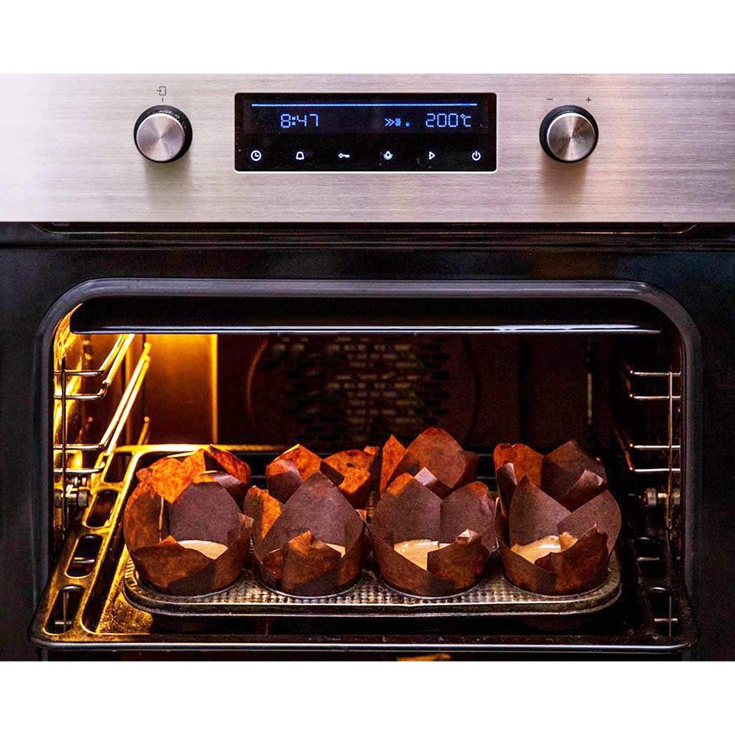 Forros de Cupcake Tulipán XP-ART 300pcs Medianos Marrón