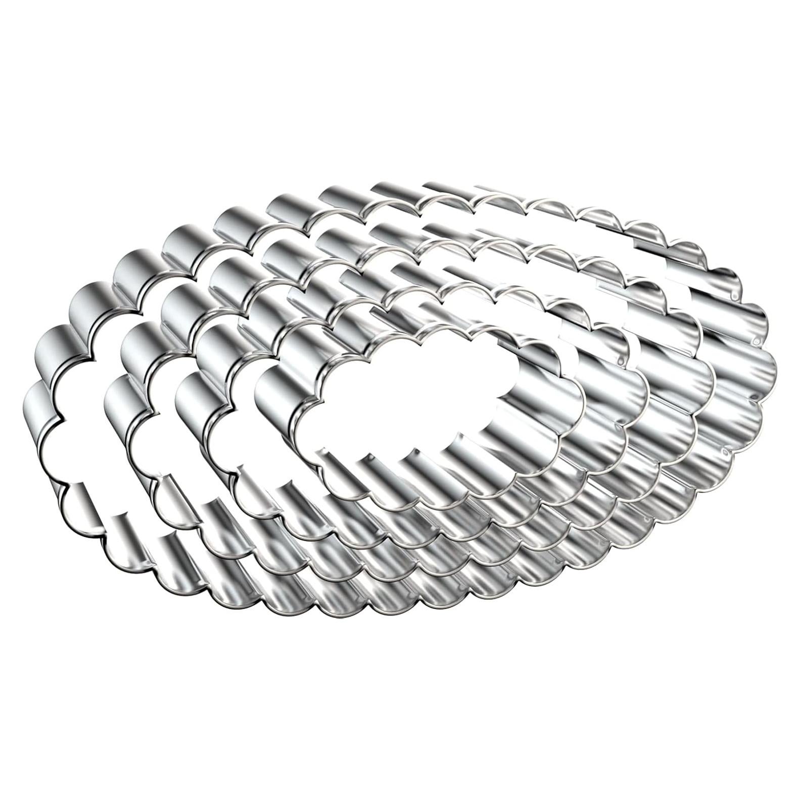 Juego de Cortadores de Galletas Ovalados QAAQS - Acero Inoxidable