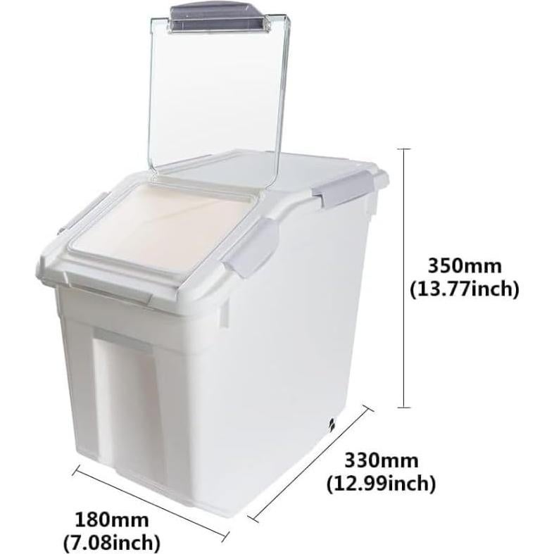 Contenedor de Almacenamiento de Alimentos Mairuker 25L Hermético