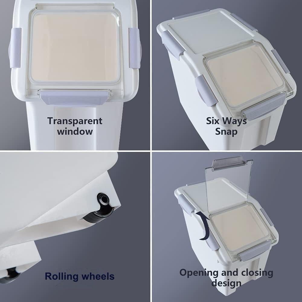 Contenedor de Almacenamiento de Alimentos Mairuker 25L Hermético