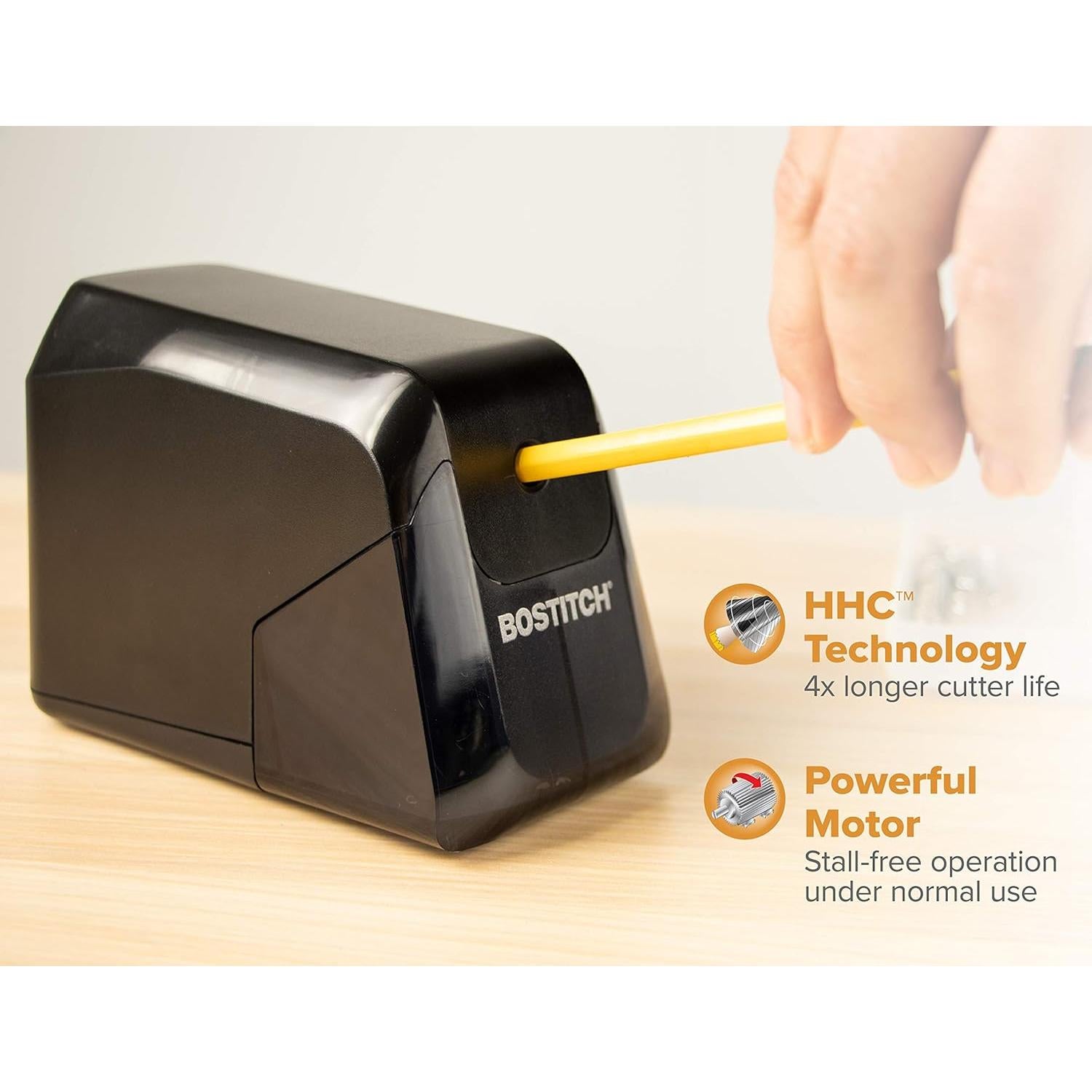 Sacapuntas a Batería Bostitch BPS4-BLK, Negro, 4X Vida Cortador