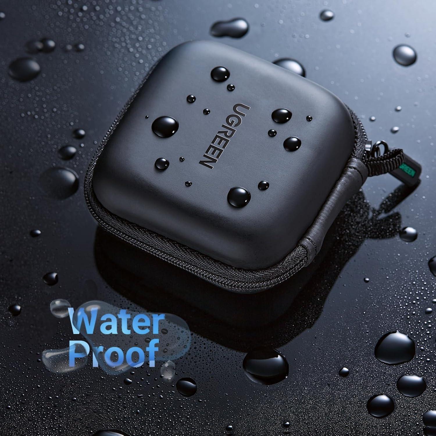 Estuche UGREEN para Auriculares Inalámbricos Negro 8.5x8.5cm