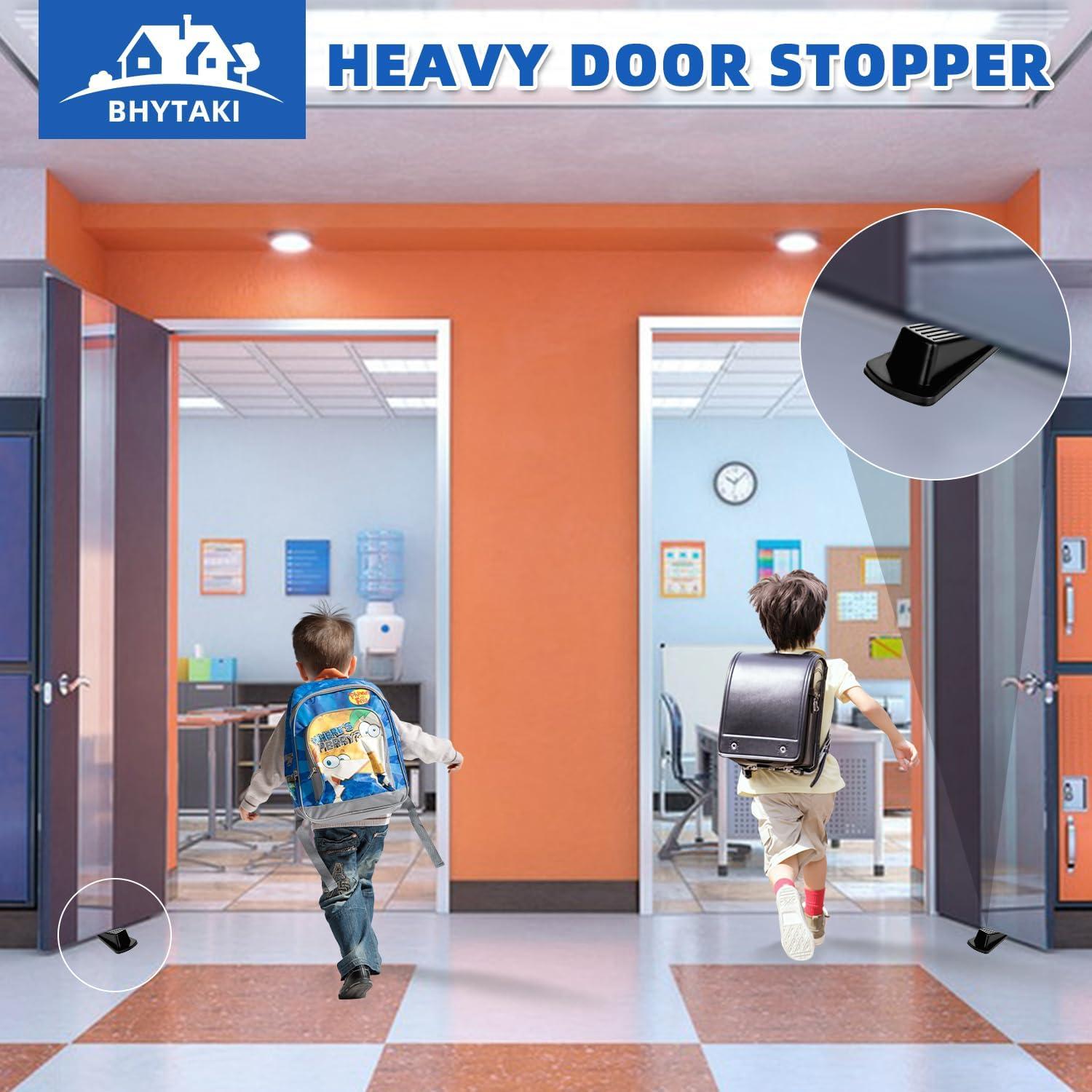 Calzos de Goma BHYTAKI para Puertas - 2 Unidades, Negro