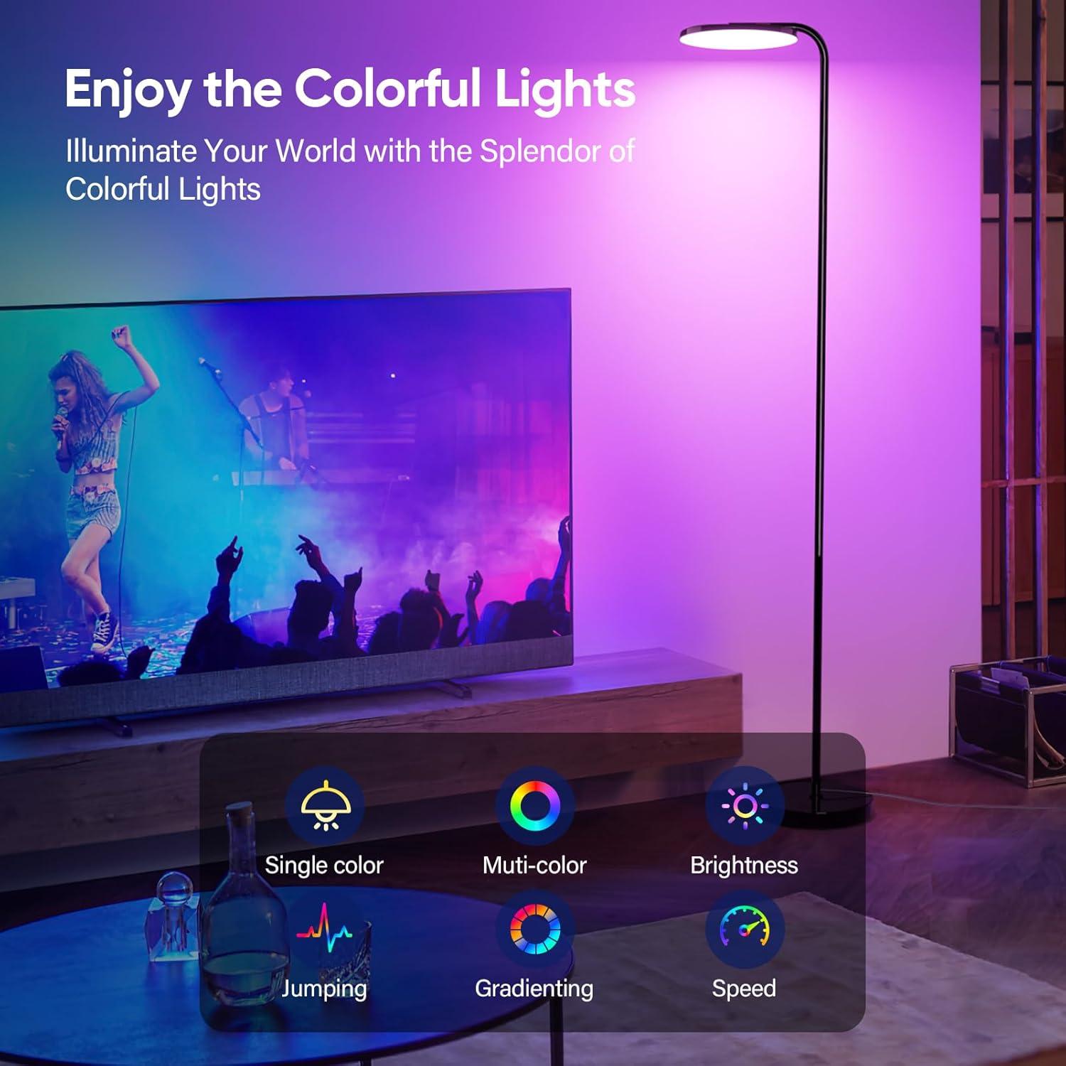 Lámpara de Pie RGB SIBRILLE MF30012R 36W Control Remoto