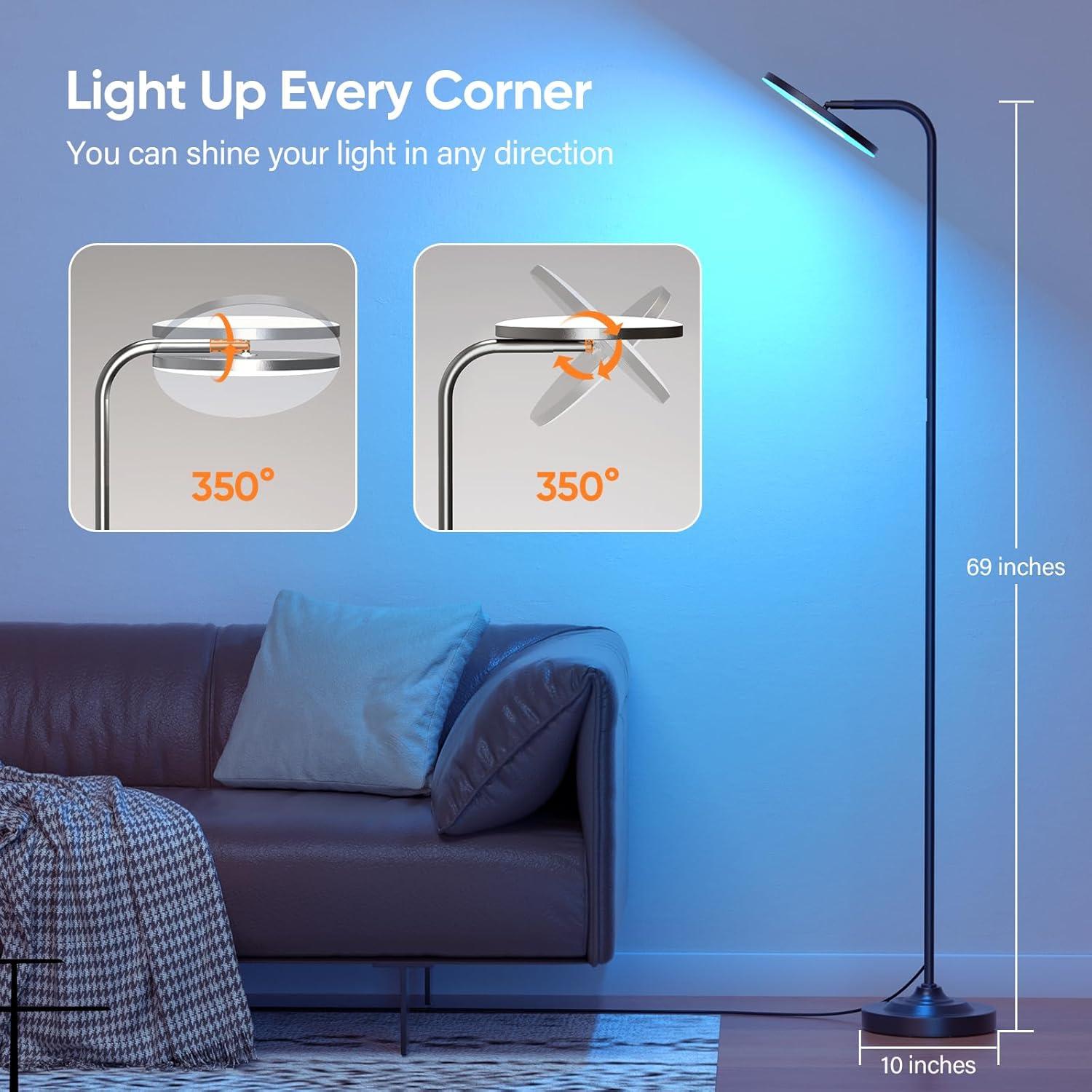 Lámpara de Pie RGB SIBRILLE MF30012R 36W Control Remoto