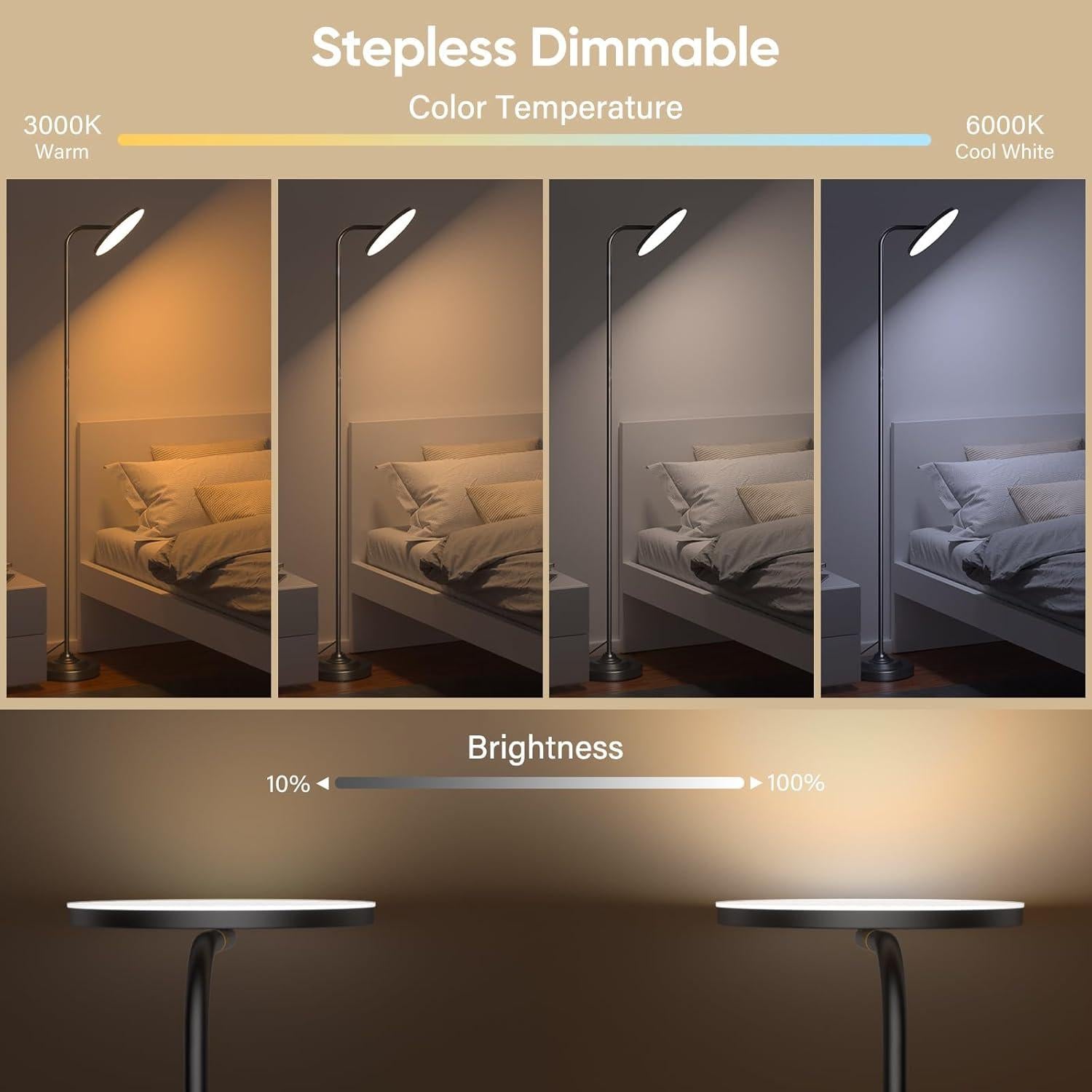 Lámpara de Pie RGB SIBRILLE MF30012R 36W Control Remoto