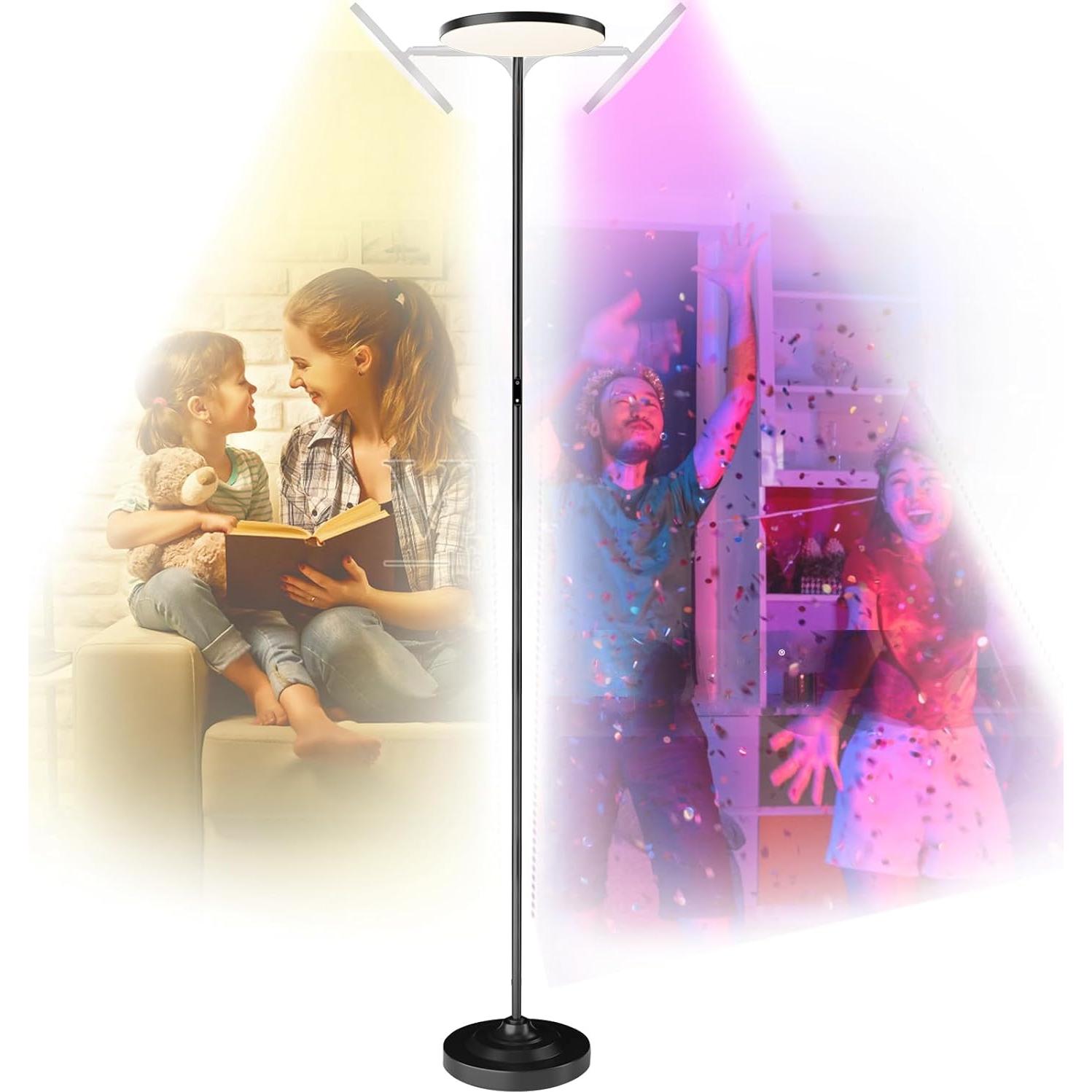 Lámpara de Pie RGB SIBRILLE MF30012R 36W Control Remoto