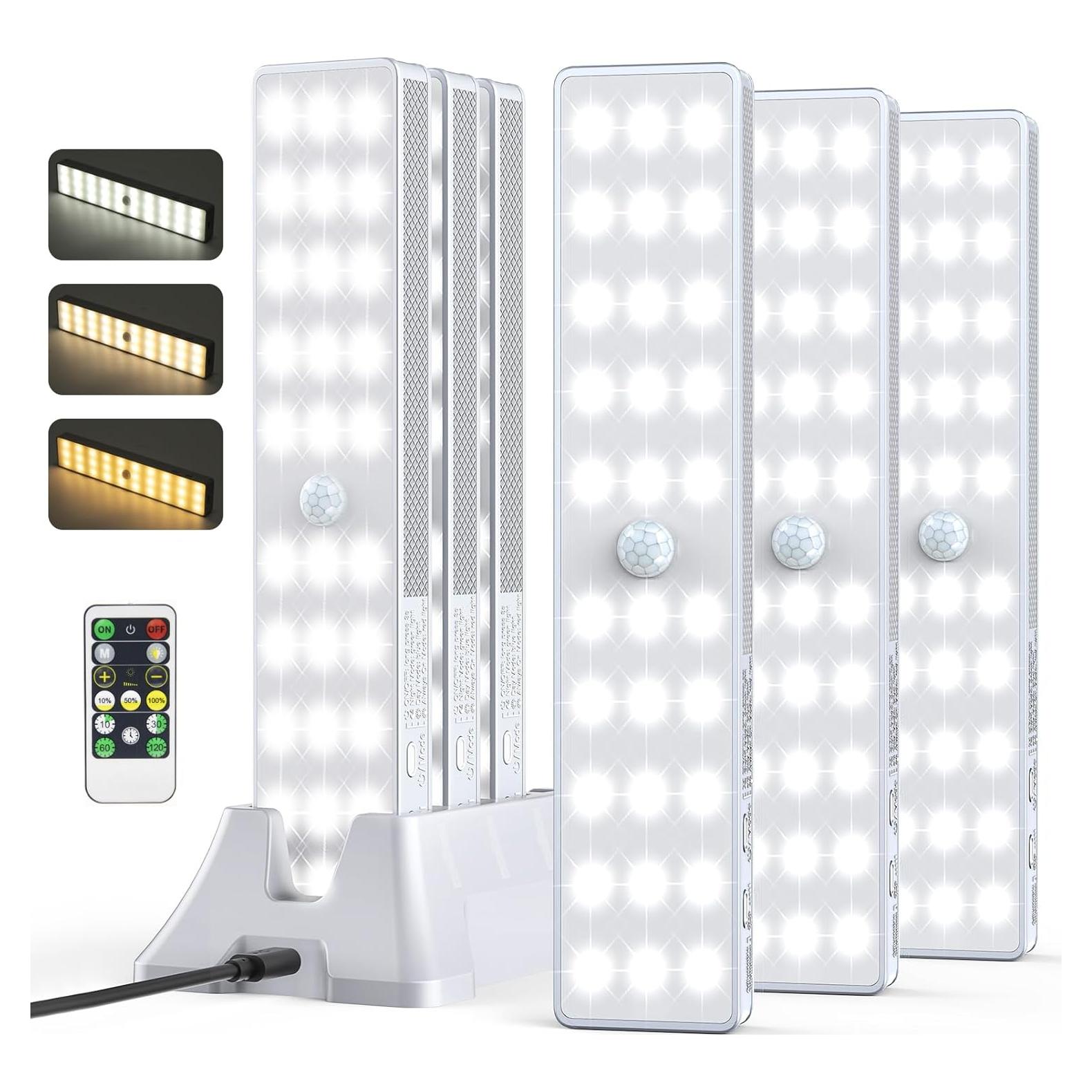 Luz LED para Armario Luzbiz M200D 6 Piezas Regulable con Control Remoto