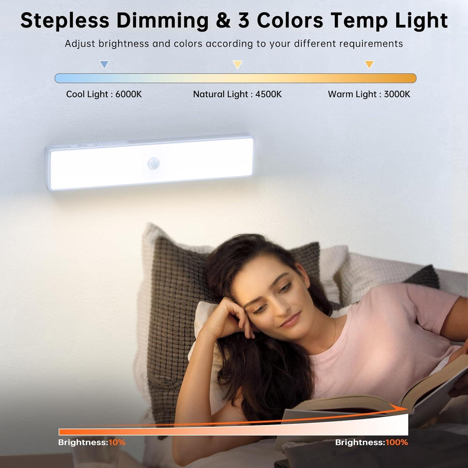 Luz LED para Armario Luzbiz M200D 6 Piezas Regulable con Control Remoto