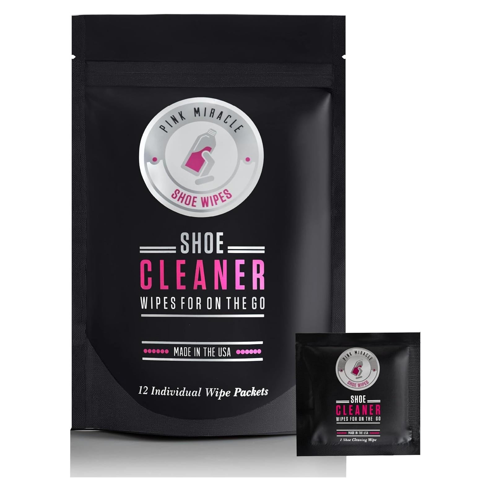 Toallitas Limpiadoras Pink Miracle para Zapatos - Paquete de 12