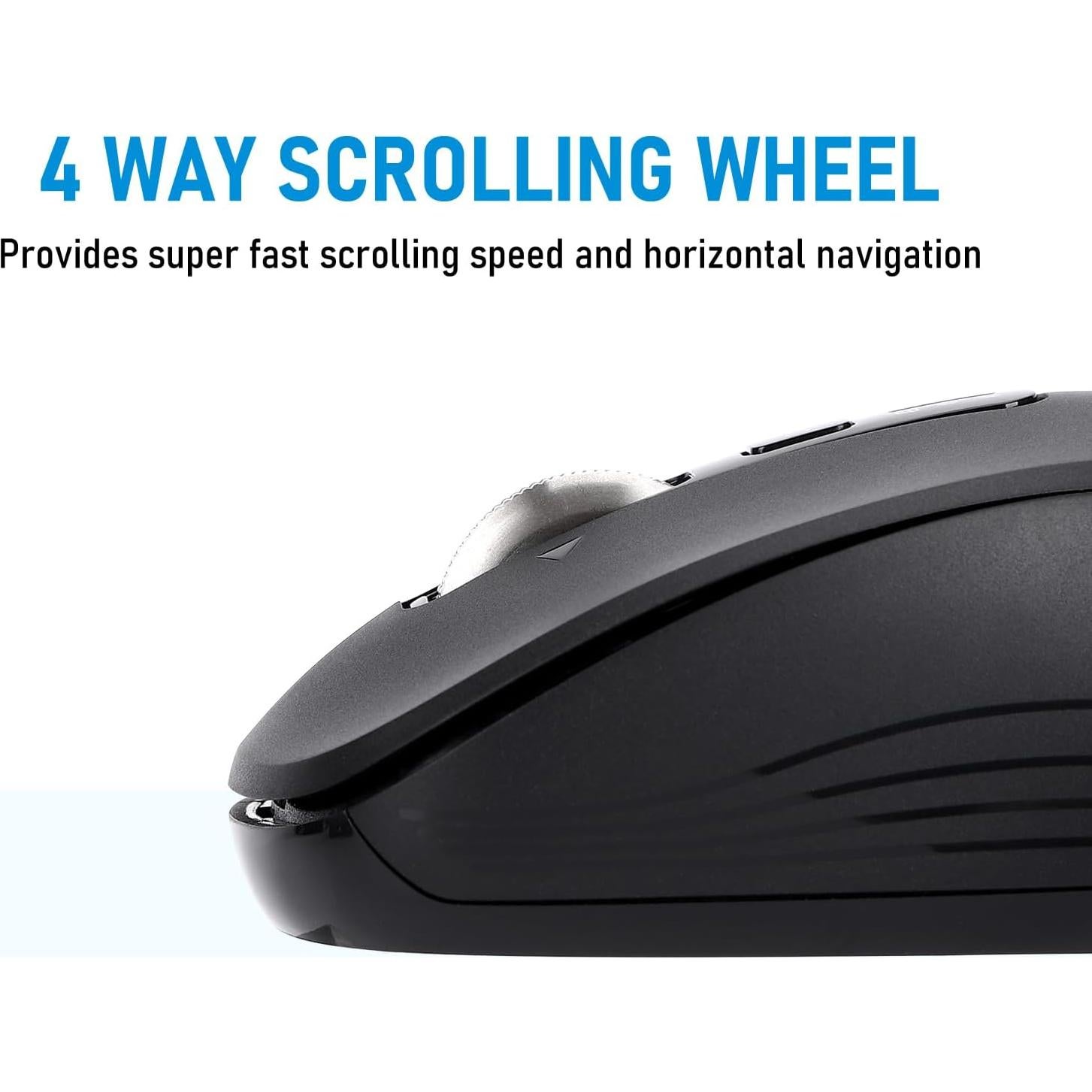 Ratón Inalámbrico CITLLA L370, 2 Bluetooth, USB, Silencioso