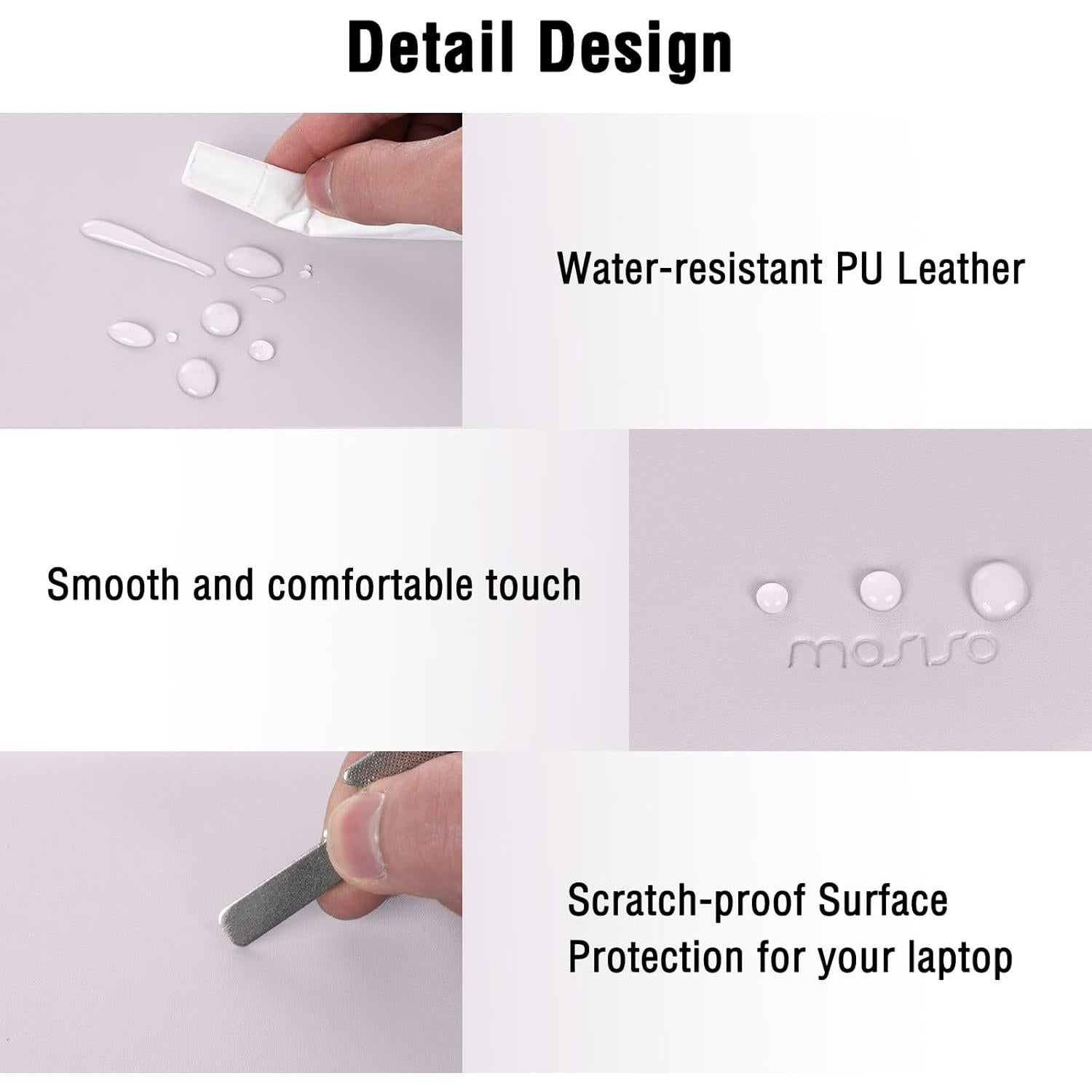 Funda para Laptop MOSISO 13" Lila Polvoriento con Bolsa