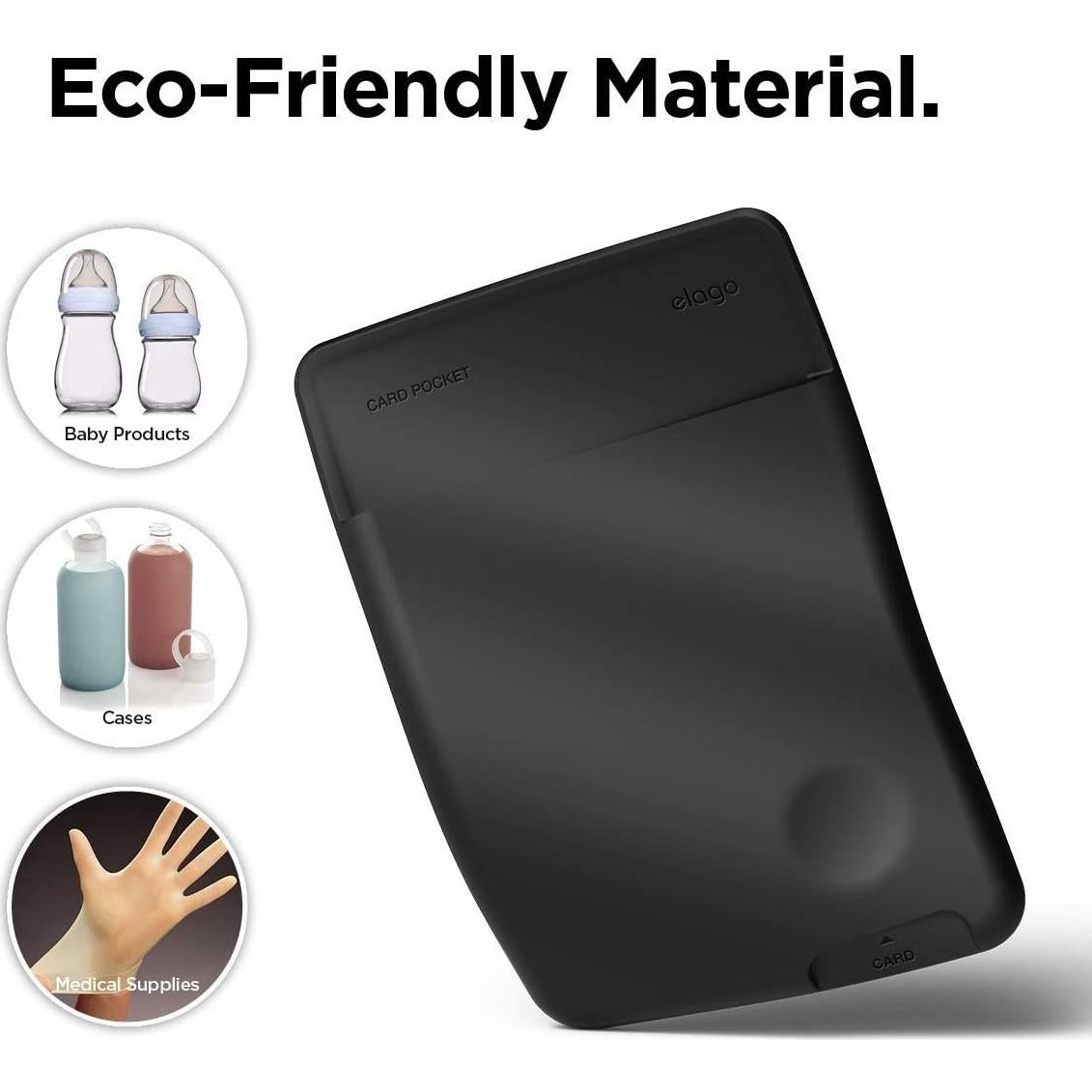 Soporte para Tarjetas elago EPOCKET-BK Negro - Ultra Delgado