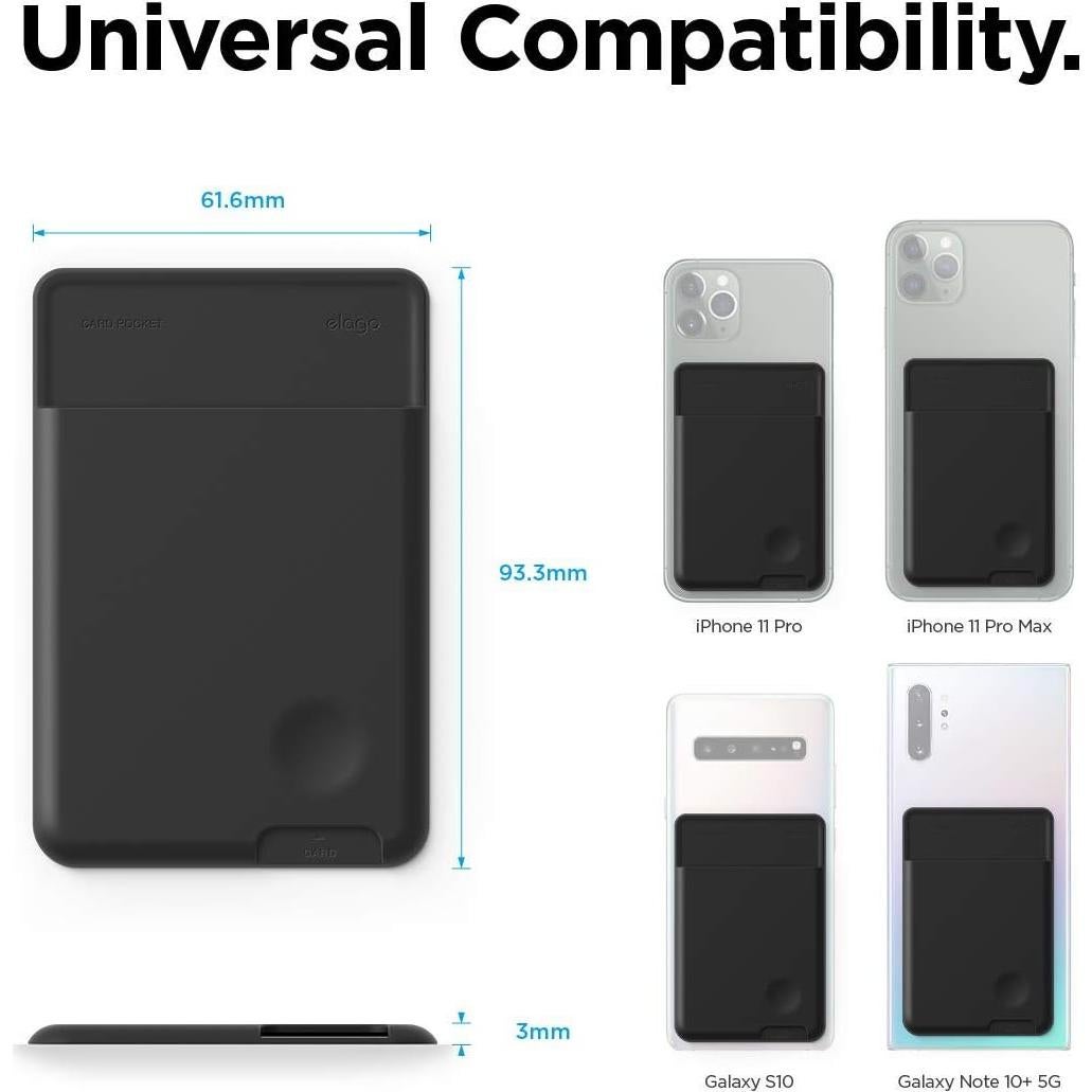 Soporte para Tarjetas elago EPOCKET-BK Negro - Ultra Delgado