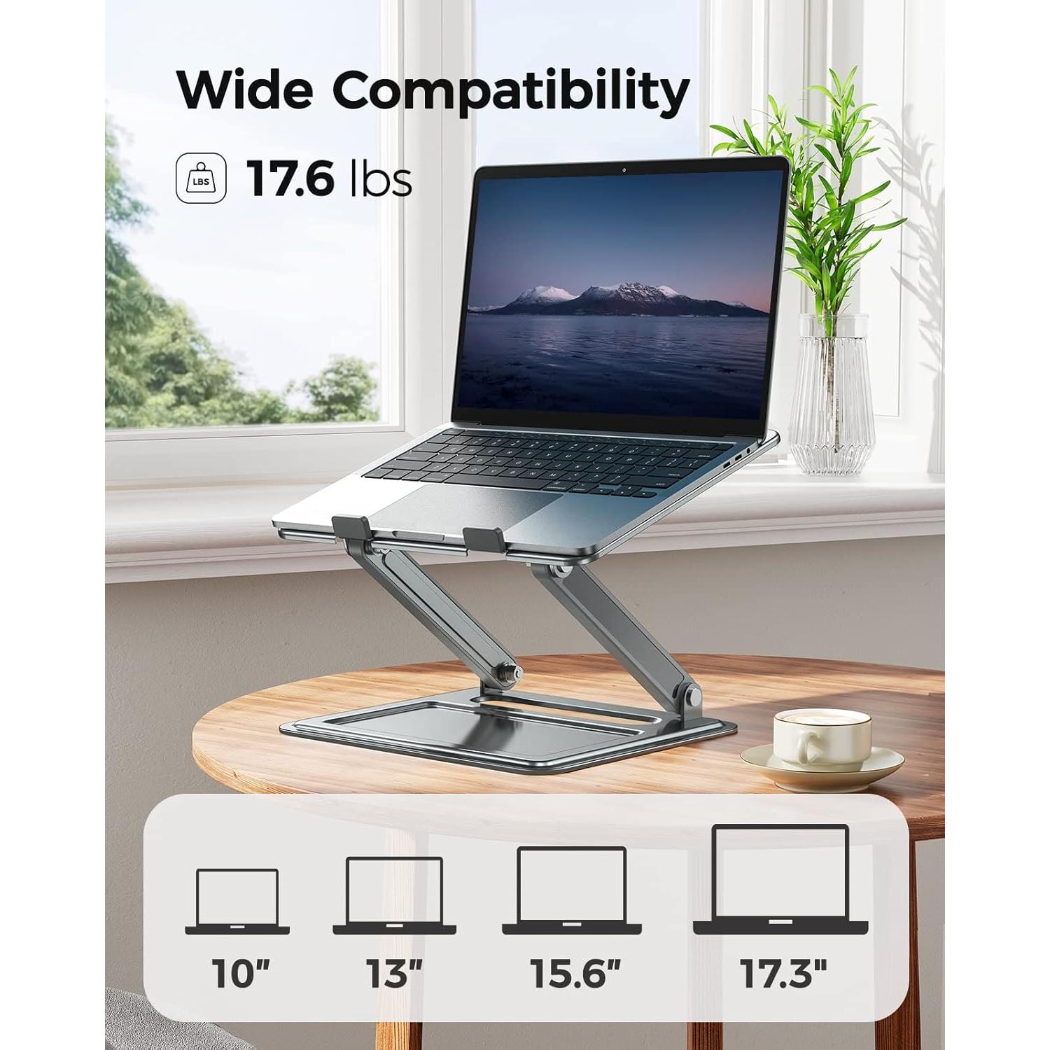 Soporte de Laptop Ajustable LORYERGO hasta 17.3" Ergonómico
