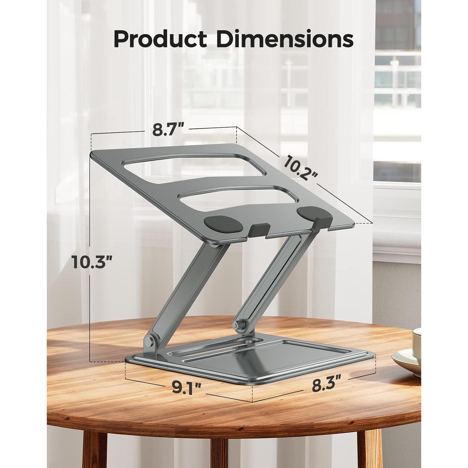 Soporte de Laptop Ajustable LORYERGO hasta 17.3" Ergonómico
