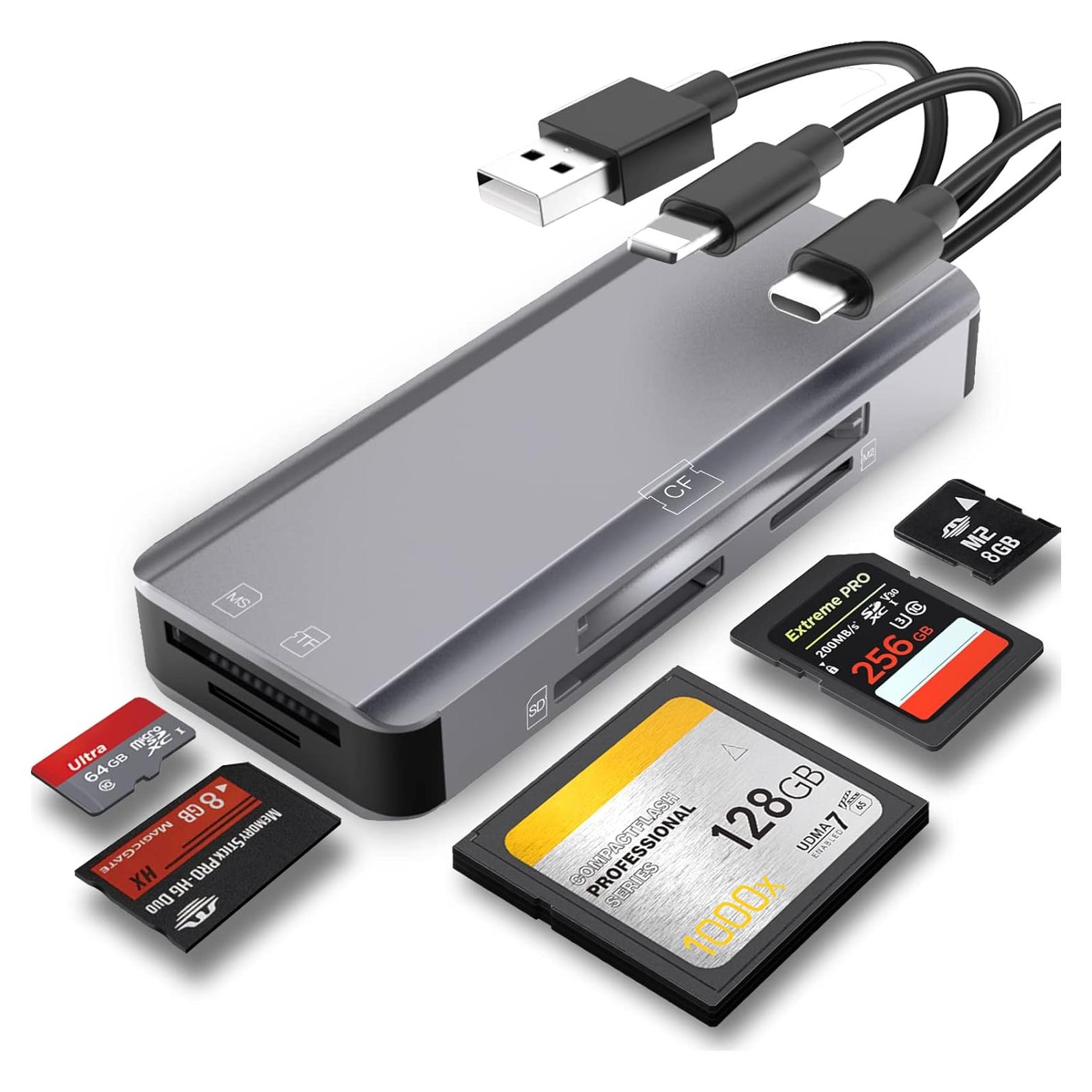 Lector de Tarjetas de Memoria 5 en 1 JOOPSHEE 3044S USB-C