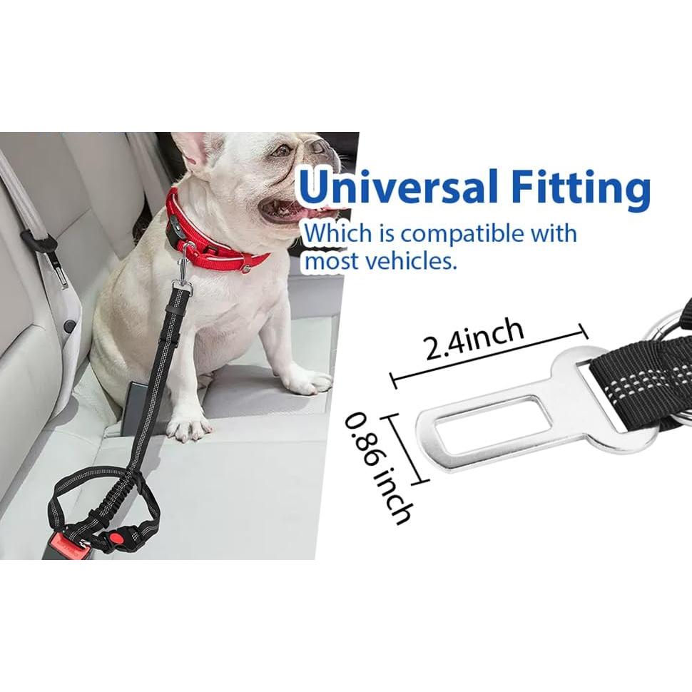 Arnés de Seguridad para Perros YAOHDAO Negro 3-en-1 Ajustable