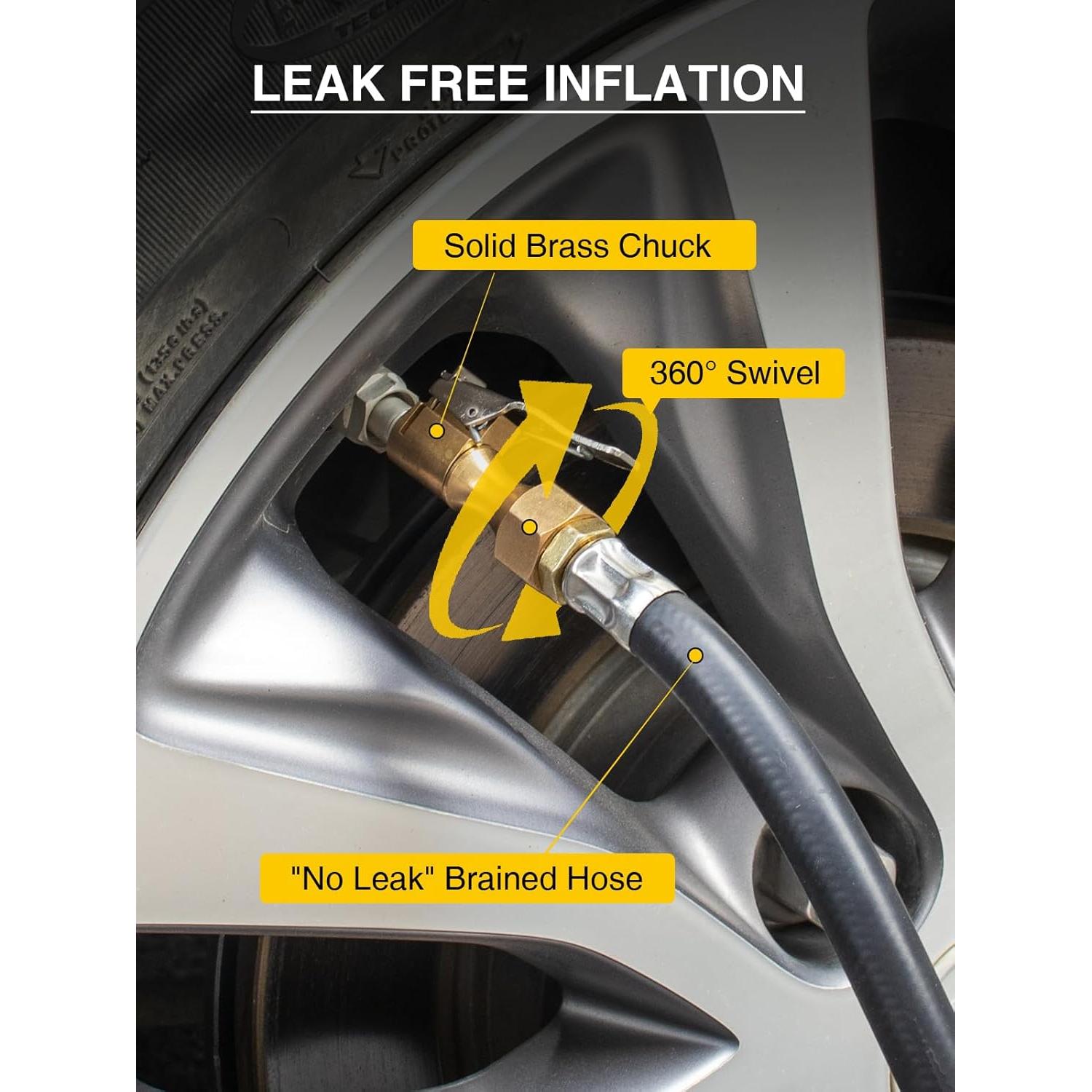 Inflador de Neumáticos Digital AZUNO con Manómetro 200 PSI