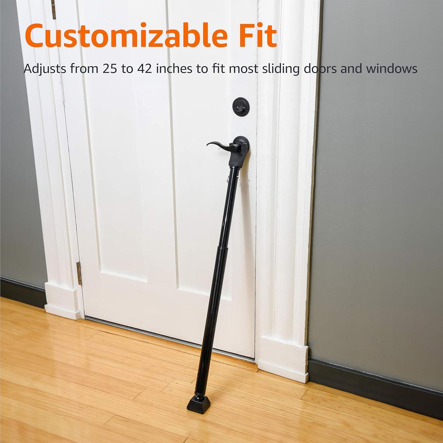 Barra de Seguridad Ajustable Amazon Basics 63.5-106.7 cm Negra