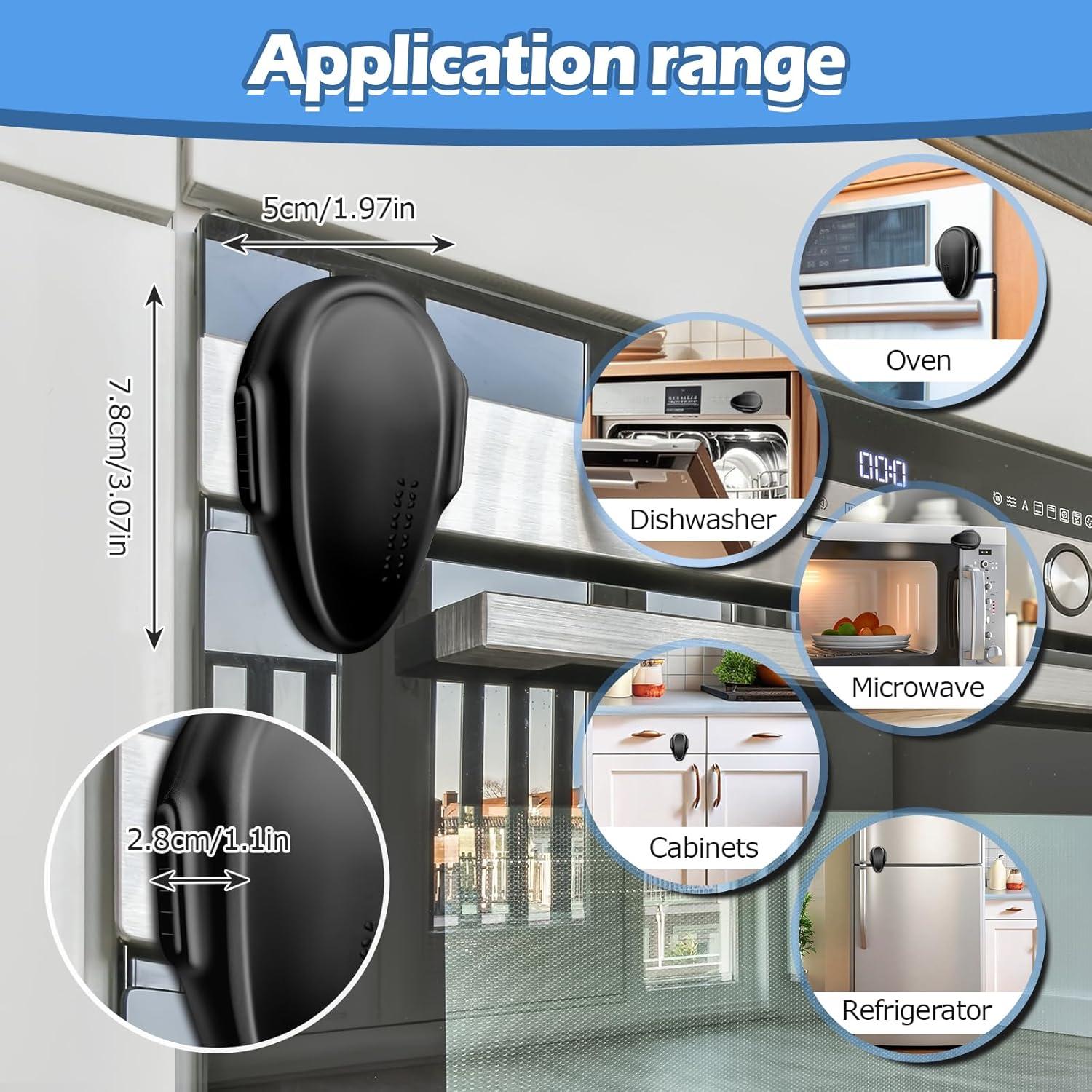 Bloqueo de Horno Seguridad Infantil MCOTOP - 2 Paquete Negro