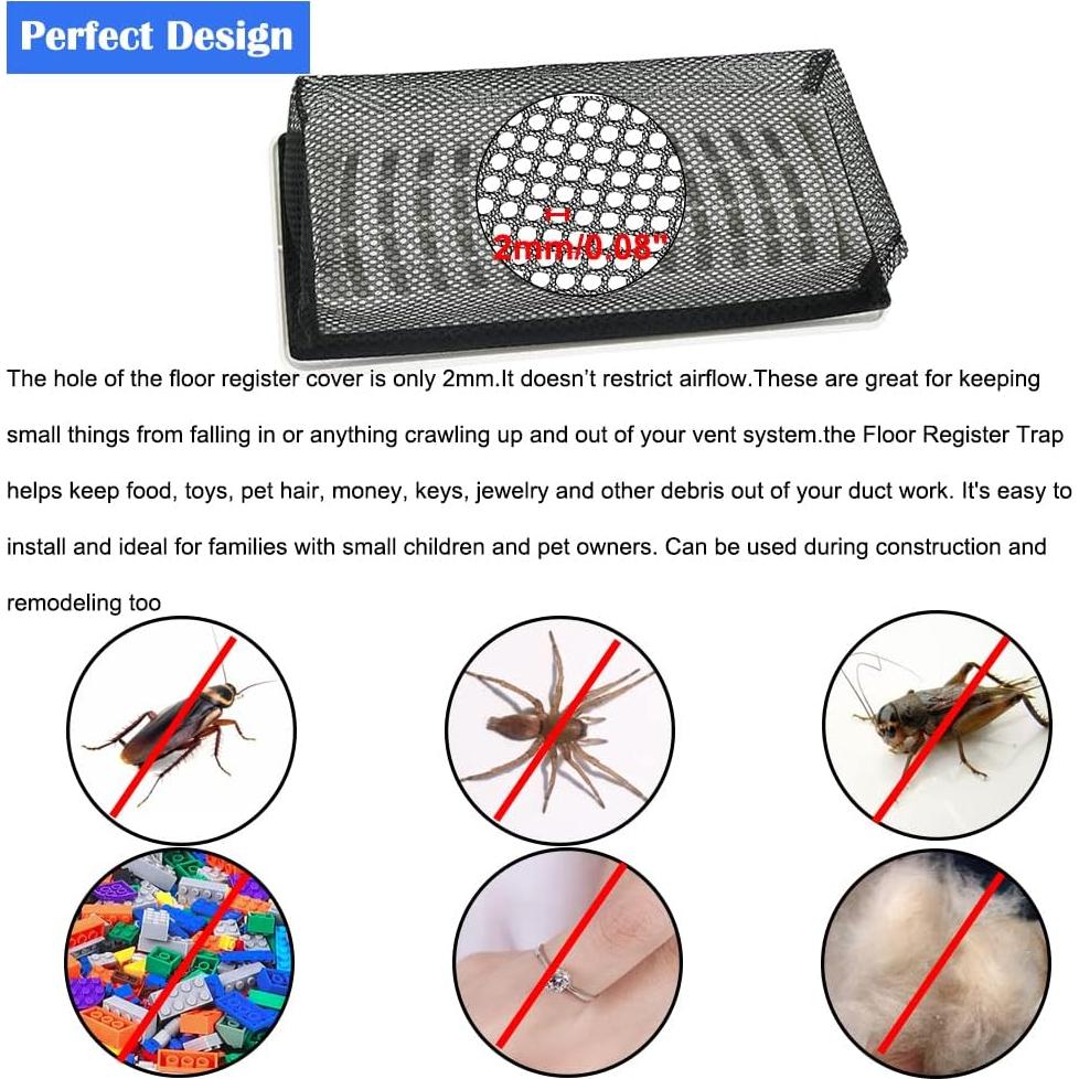 Trampas de Ventilación de Piso Feliey 4x10" - Paquete de 5