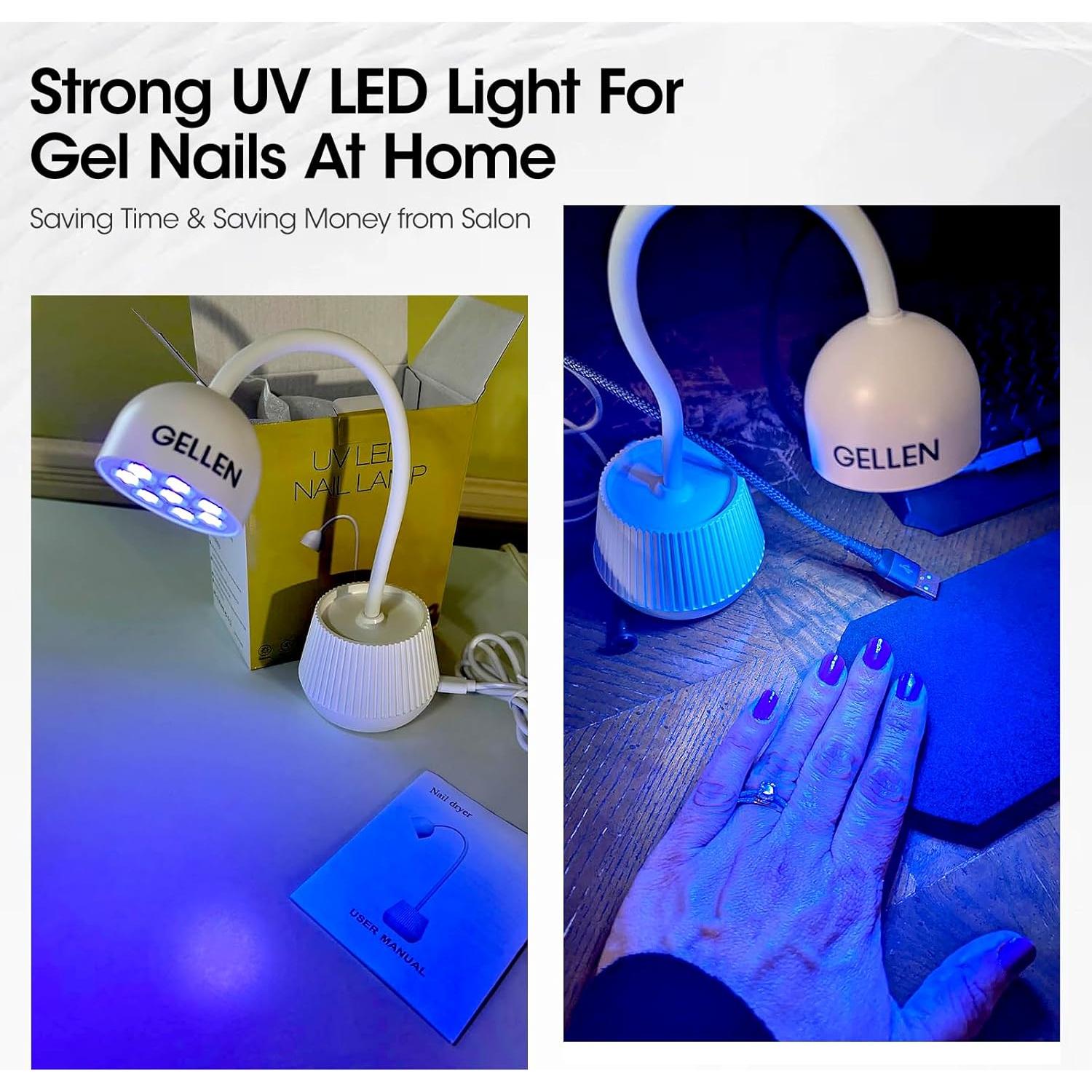 Lámpara UV Gellen 24W Inalámbrica para Uñas de Gel