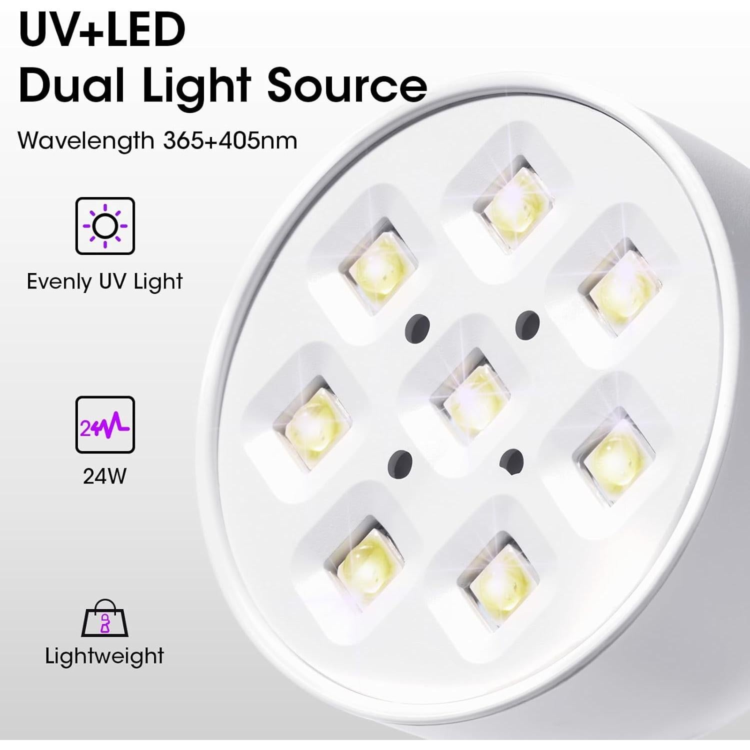 Lámpara UV Gellen 24W Inalámbrica para Uñas de Gel